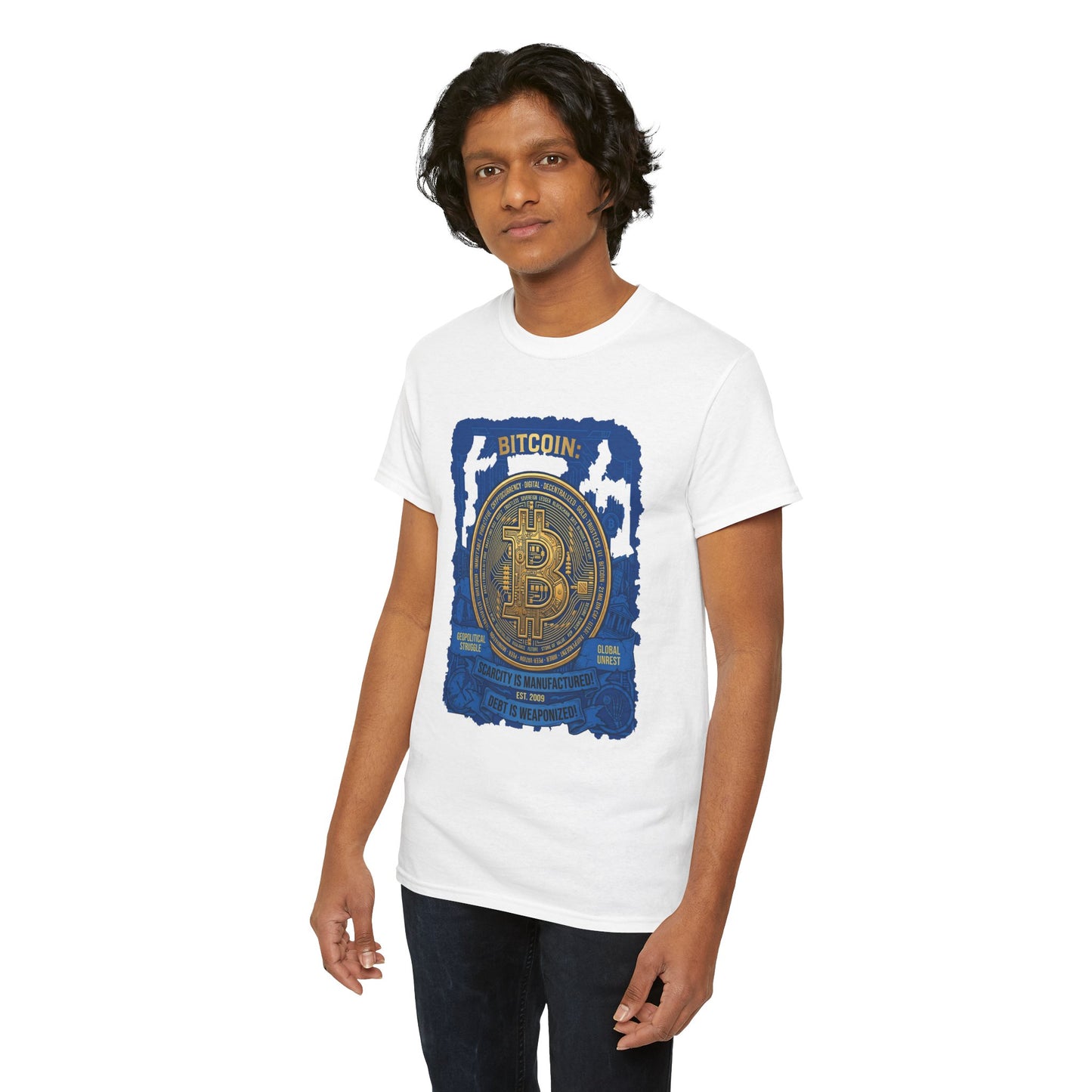 Bitcoin Vintage Coin Graphic Tee — Crypto Enthusiast T-Shirt