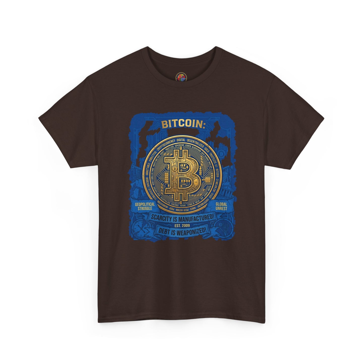 Bitcoin Vintage Coin Graphic Tee — Crypto Enthusiast T-Shirt