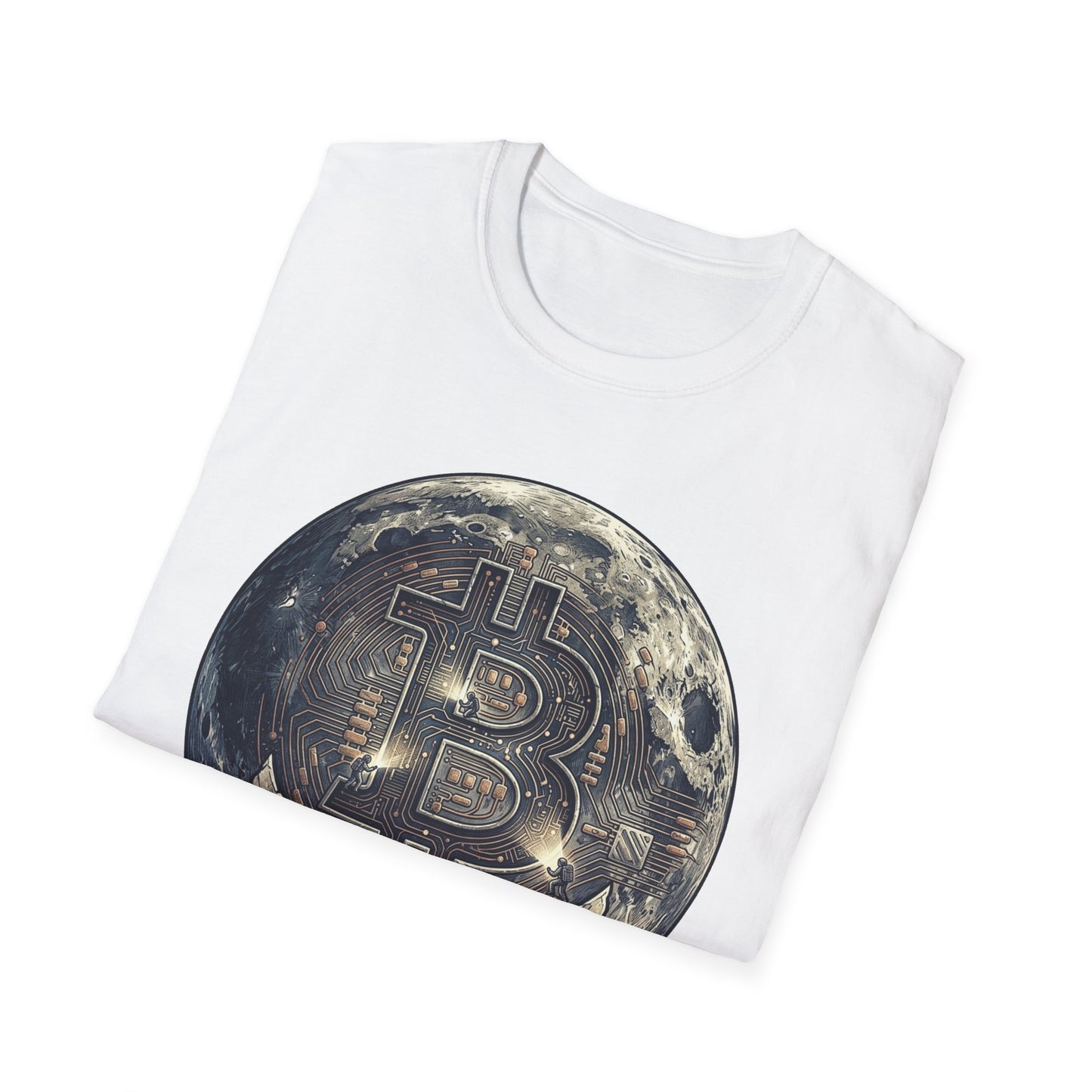 Bitcoin Moon Graphic T-Shirt — “In Crypto We Trust” Crypto Enthusiast Tee