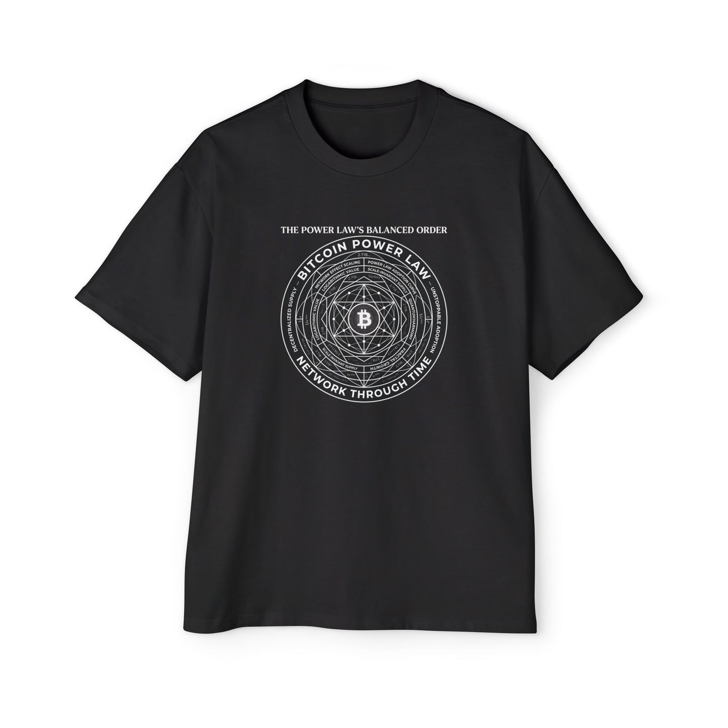 Bitcoin Power Law Men's Oversized Tee