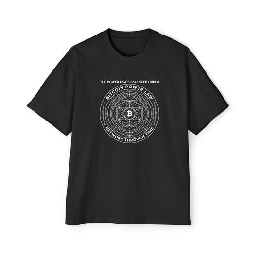 Bitcoin Power Law Men's Oversized Tee