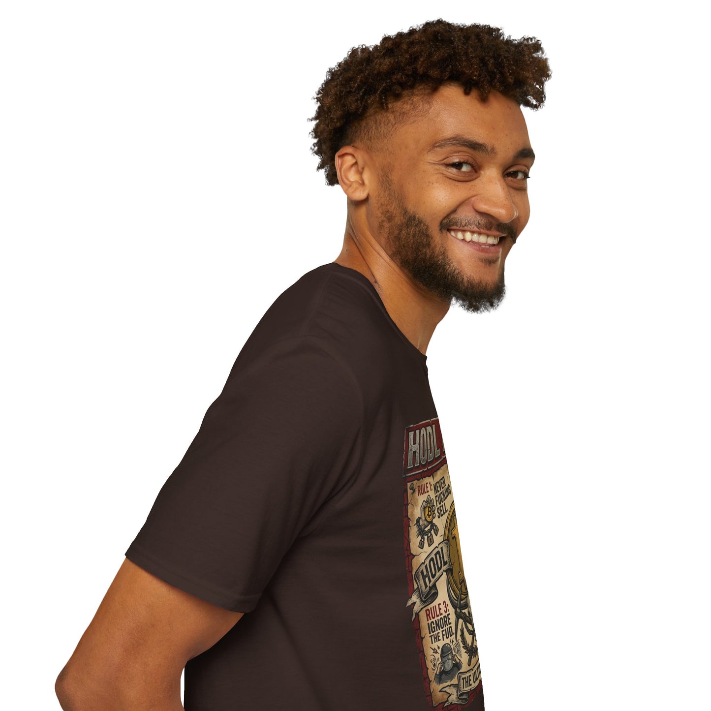 HODL Rules Bitcoin T-Shirt — Crypto Hodler Poster Graphic Tee