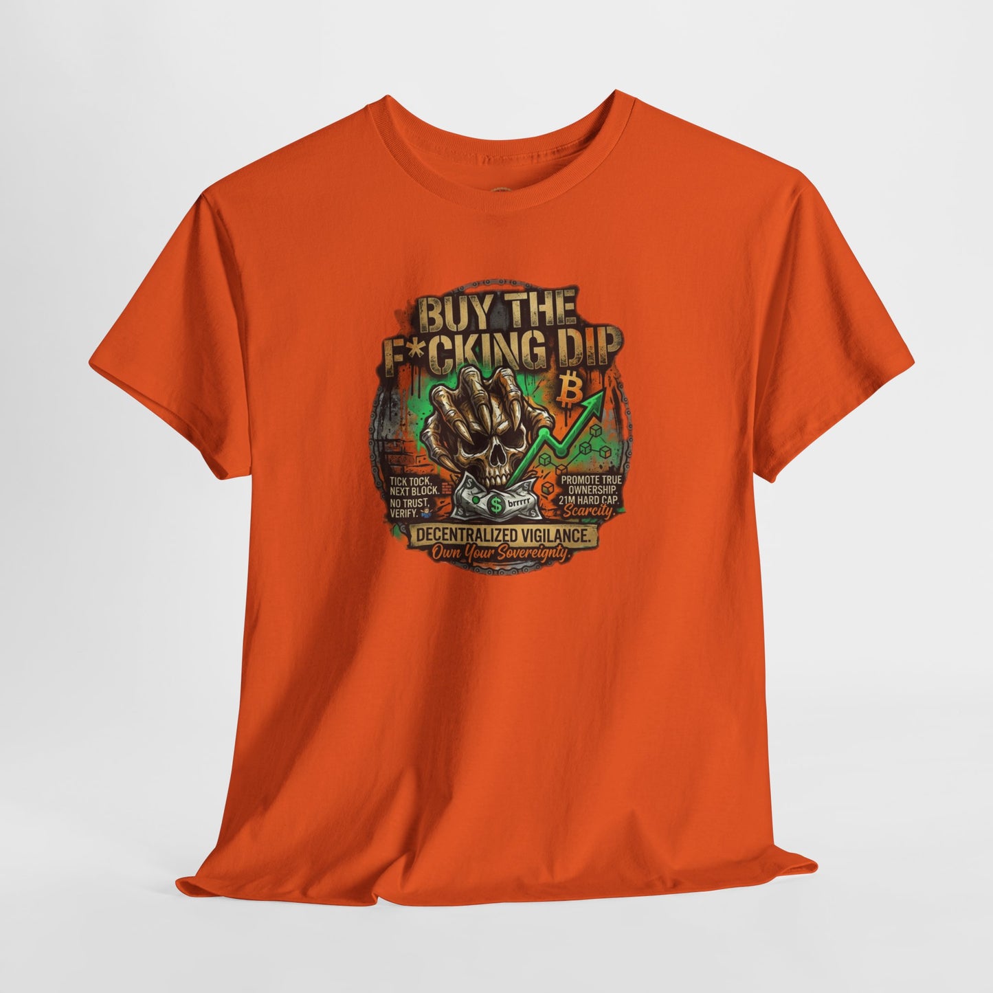 Buy The F*cking Dip Graphic Tee — Stock Market Crypto HODL Trading Shirt