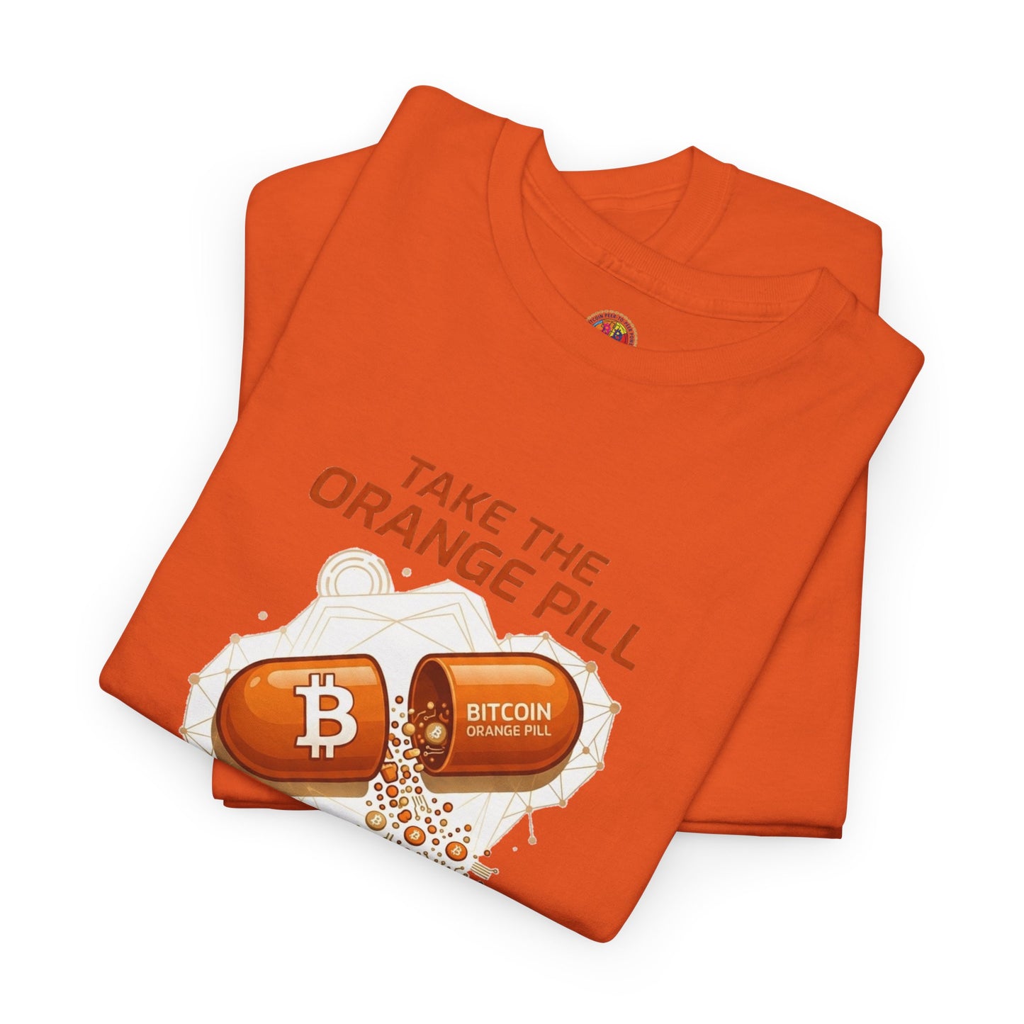 Bitcoin 'Take The Orange Pill' Graphic Tee