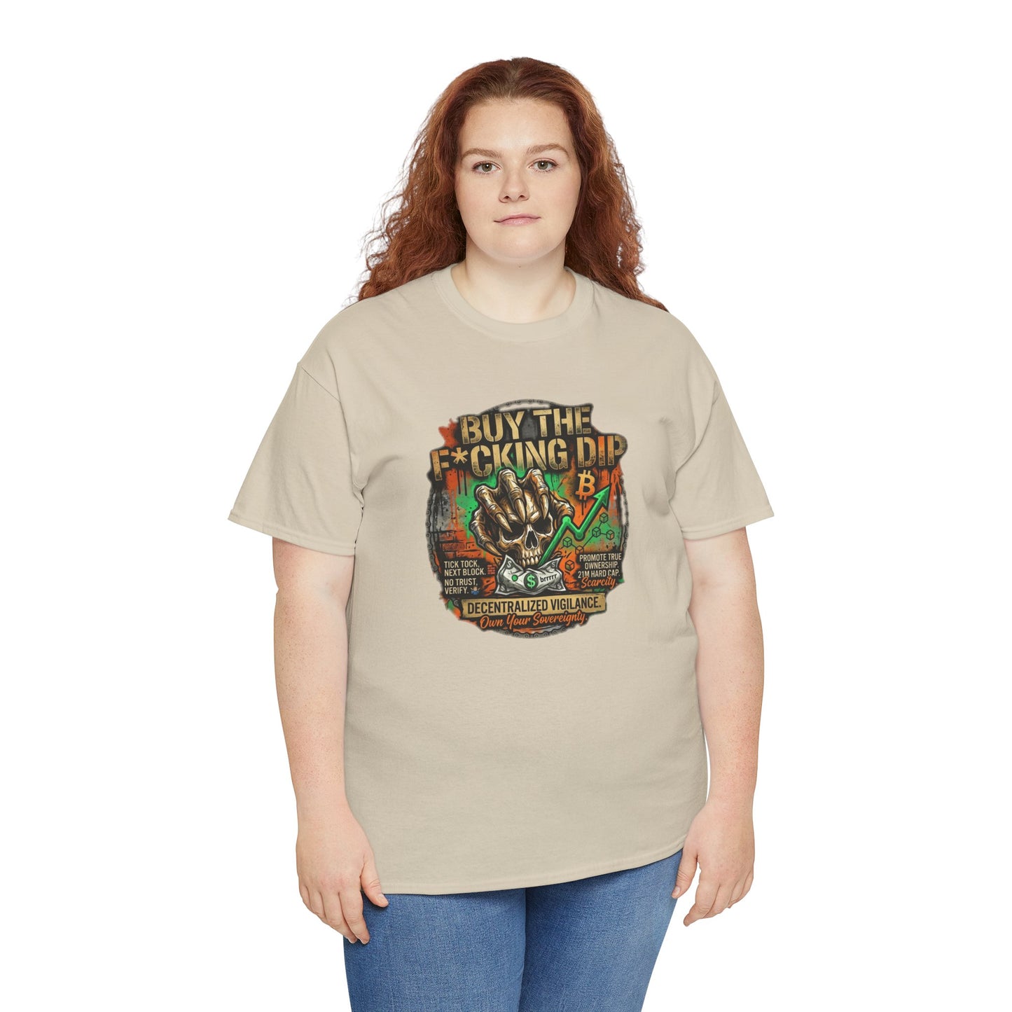 Buy The F*cking Dip Graphic Tee — Stock Market Crypto HODL Trading Shirt
