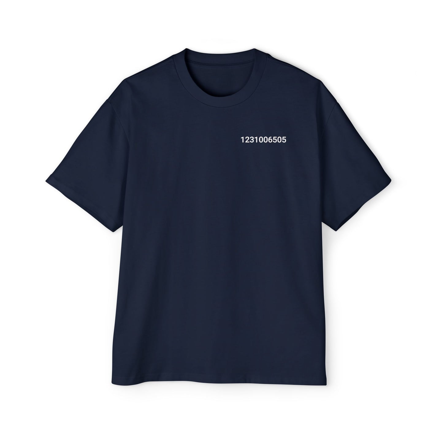 Genesis Block Unix 1231006505 Timestamp Men's Tee — Bitcoin History Timestamp T-Shirt