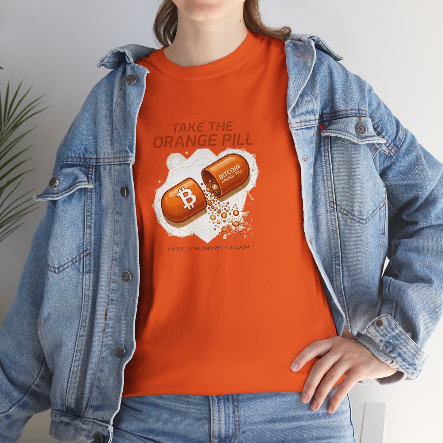 Bitcoin 'Take The Orange Pill' Graphic Tee