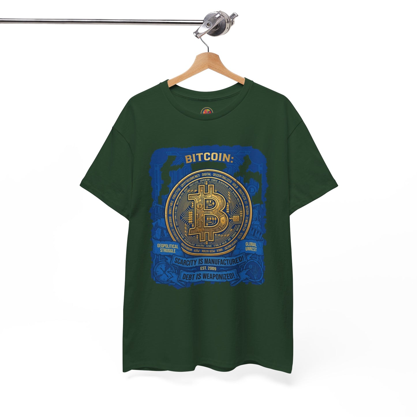 Bitcoin Vintage Coin Graphic Tee — Crypto Enthusiast T-Shirt