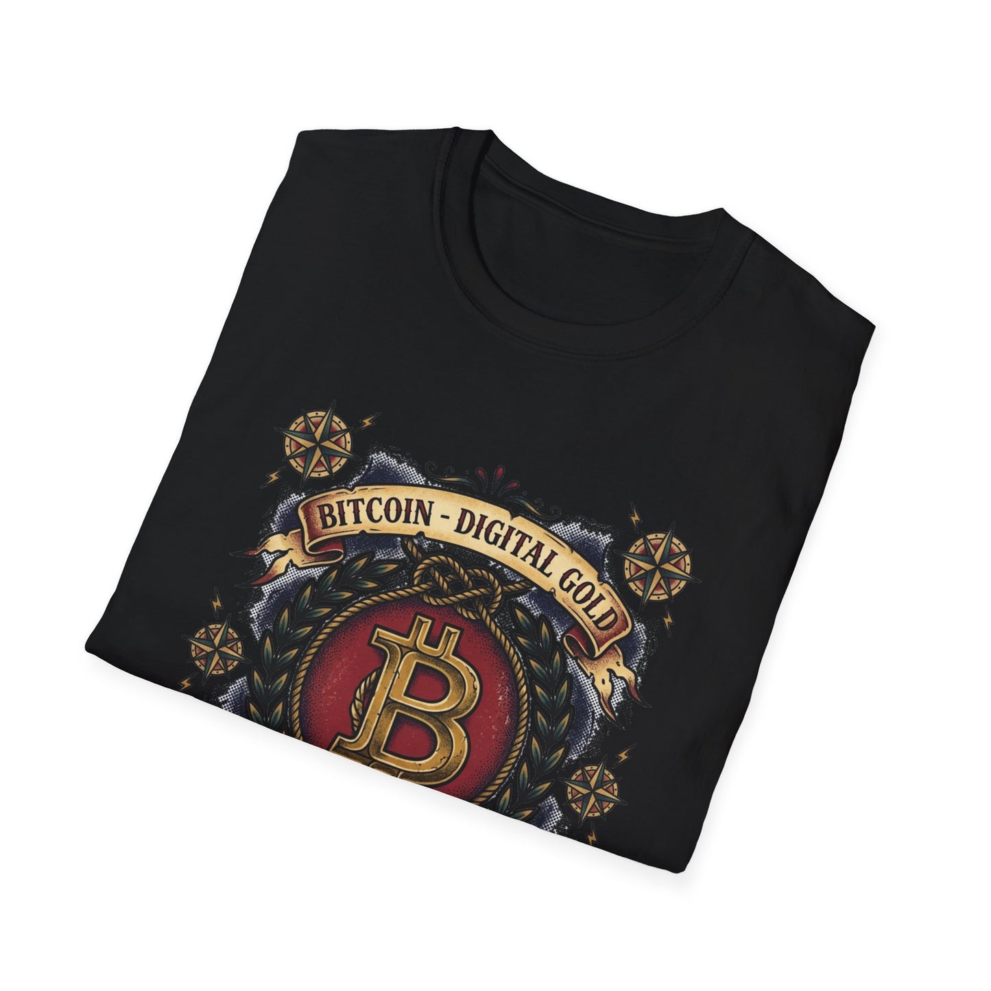 Bitcoin Crest T-Shirt — "Bitcoin: Digital Gold" Graphic Tee