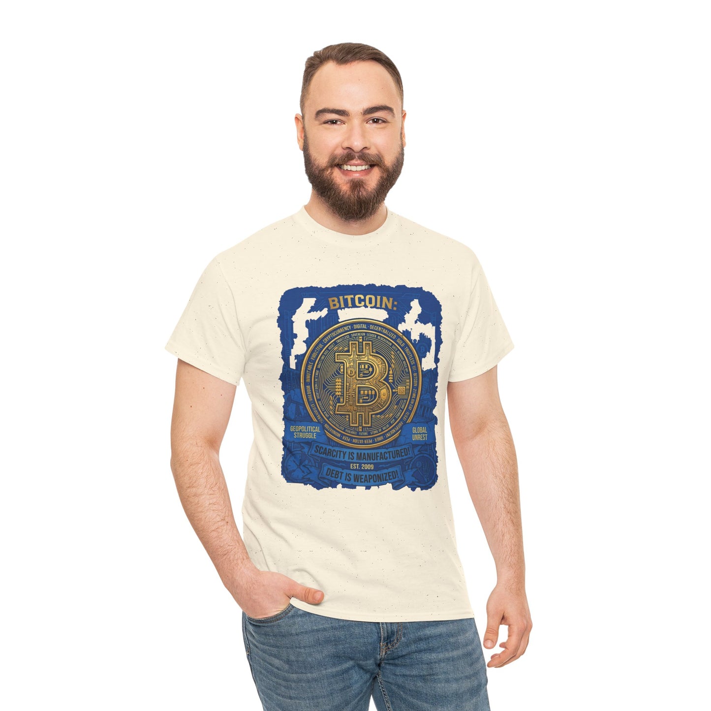 Bitcoin Vintage Coin Graphic Tee — Crypto Enthusiast T-Shirt