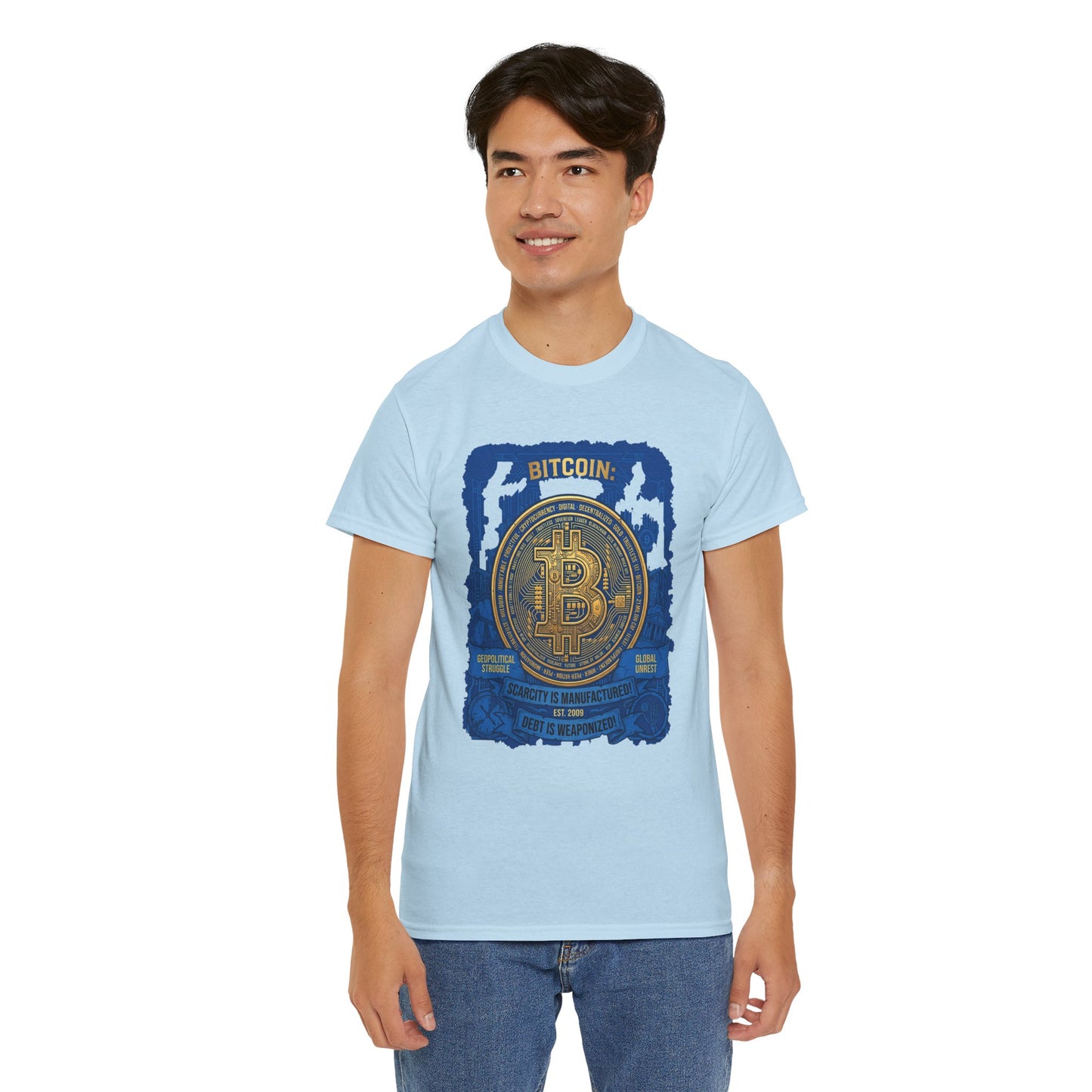 Bitcoin Vintage Coin Graphic Tee — Crypto Enthusiast T-Shirt