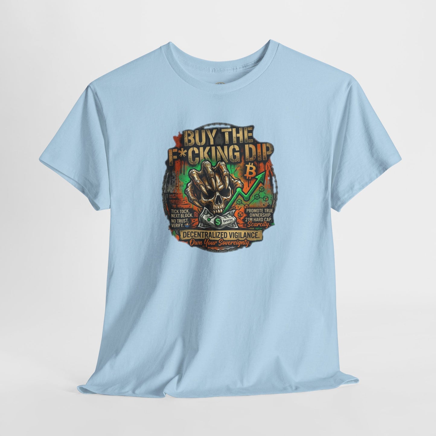 Buy The F*cking Dip Graphic Tee — Stock Market Crypto HODL Trading Shirt