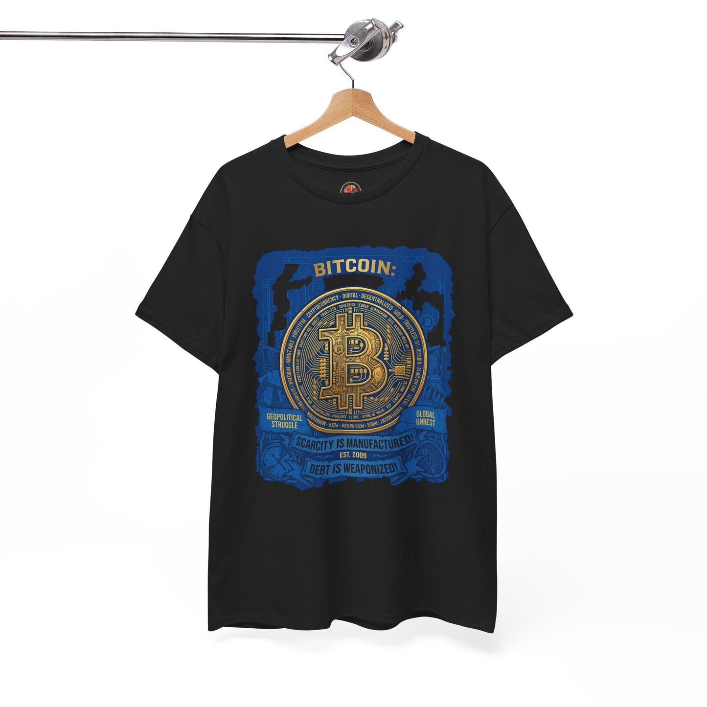Bitcoin Vintage Coin Graphic Tee — Crypto Enthusiast T-Shirt
