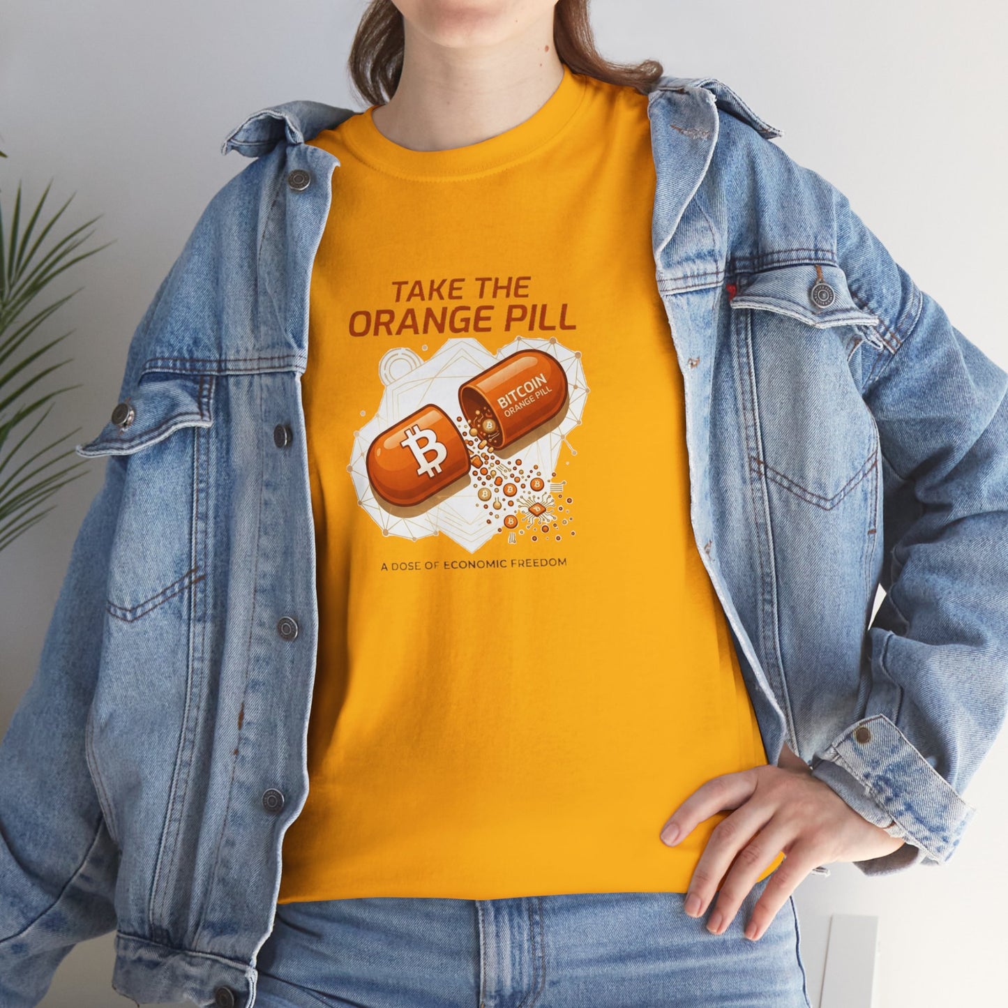 Bitcoin 'Take The Orange Pill' Graphic Tee
