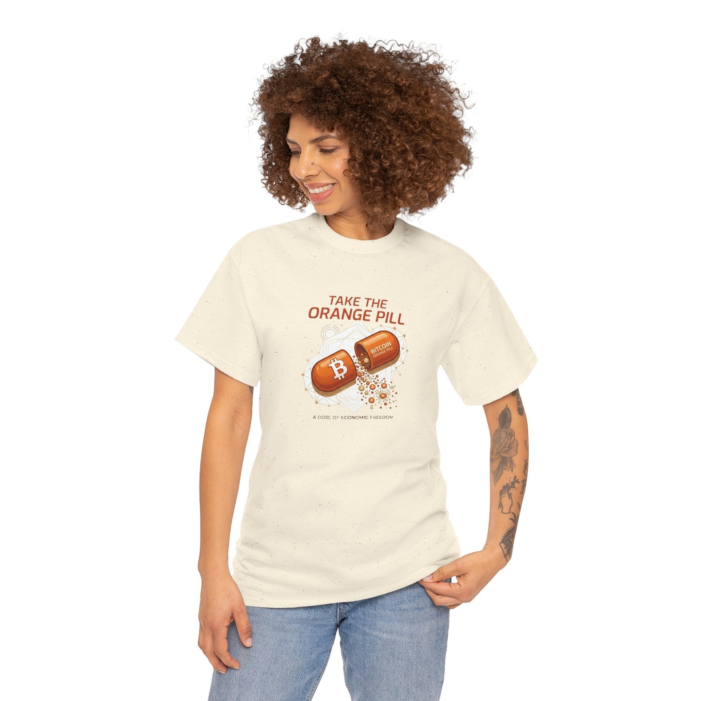 Bitcoin 'Take The Orange Pill' Graphic Tee