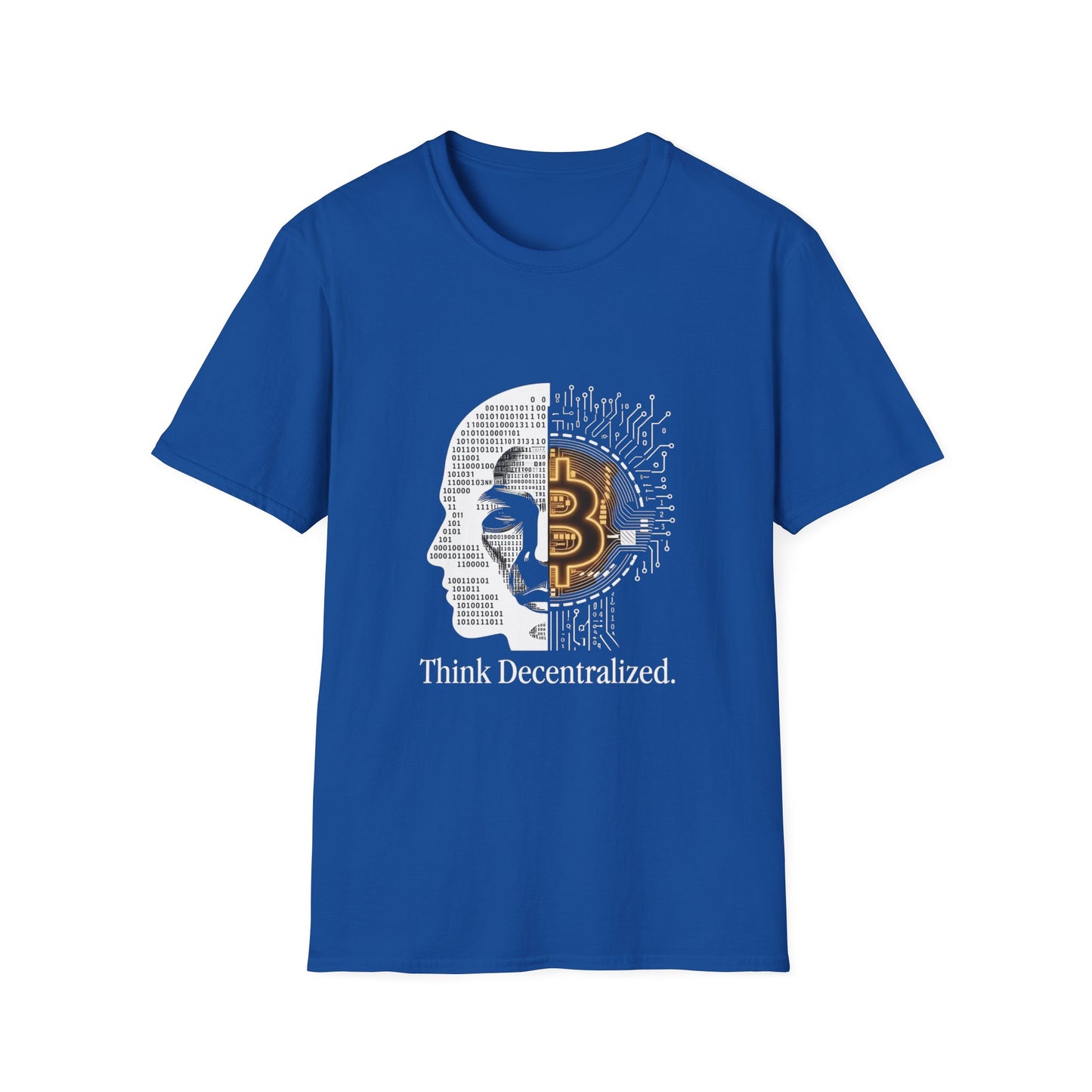 Think Decentralized Bitcoin T-Shirt — Crypto Tech Graphic Tee