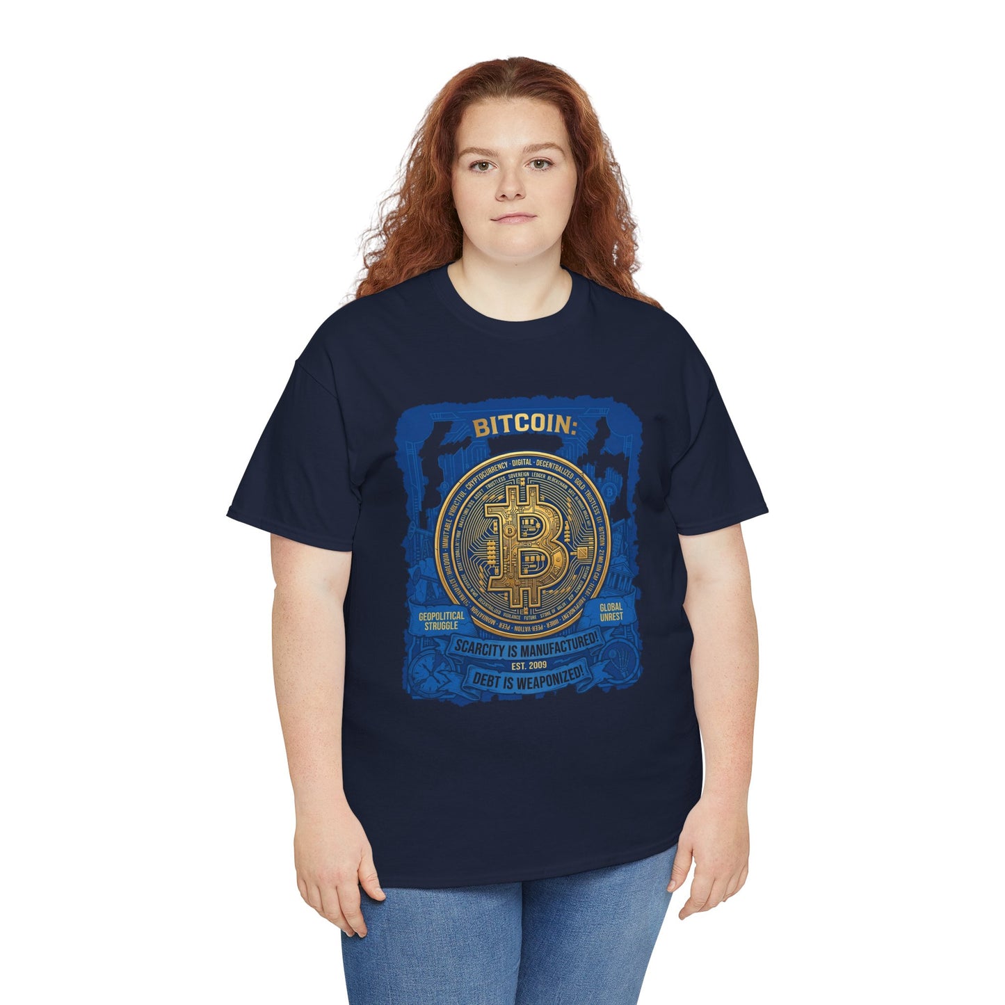 Bitcoin Vintage Coin Graphic Tee — Crypto Enthusiast T-Shirt