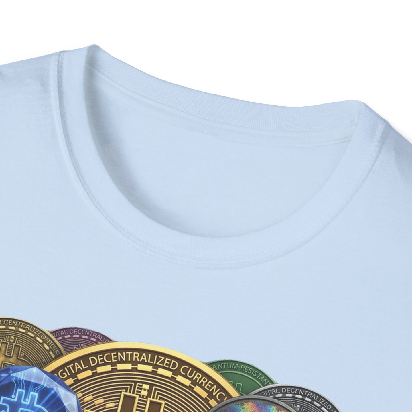 Bitcoin Crypto Coins Graphic T‑Shirt — Cryptocurrency Investor Tee