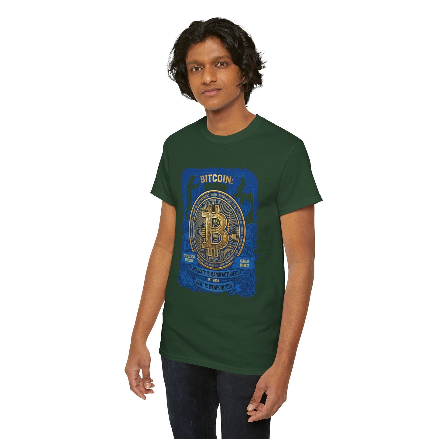 Bitcoin Vintage Coin Graphic Tee — Crypto Enthusiast T-Shirt