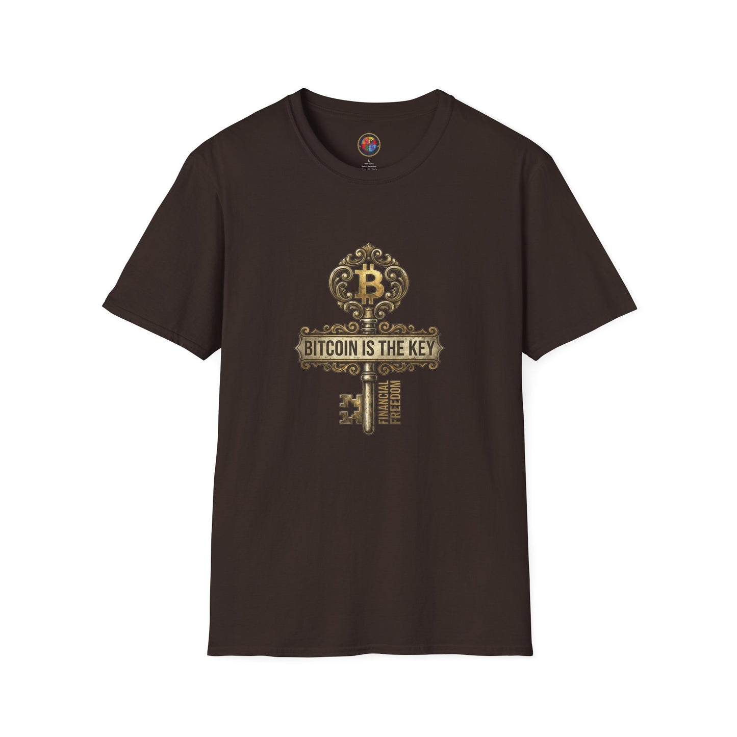 Bitcoin Is The Key Graphic T-Shirt — Vintage Key Crypto Tee