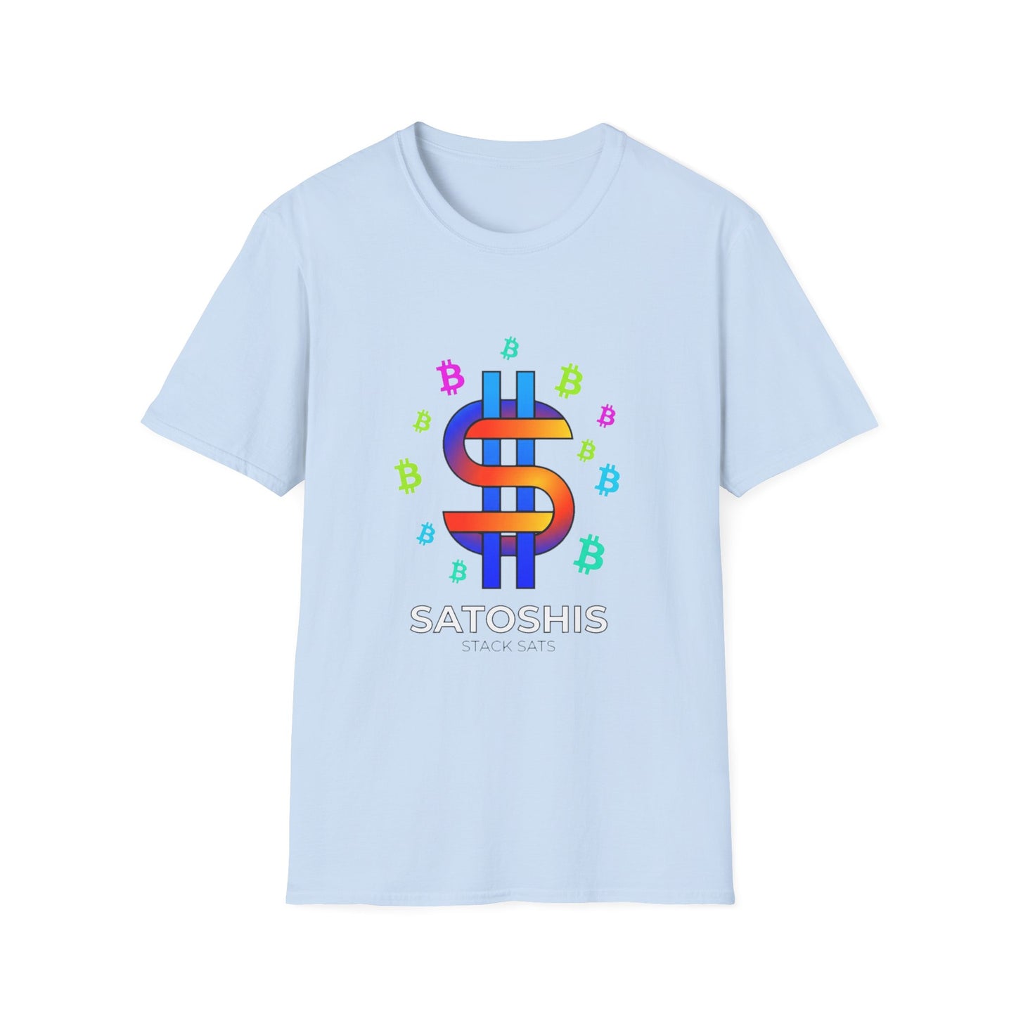 Satoshis Colorful Bitcoin Logo T-Shirt