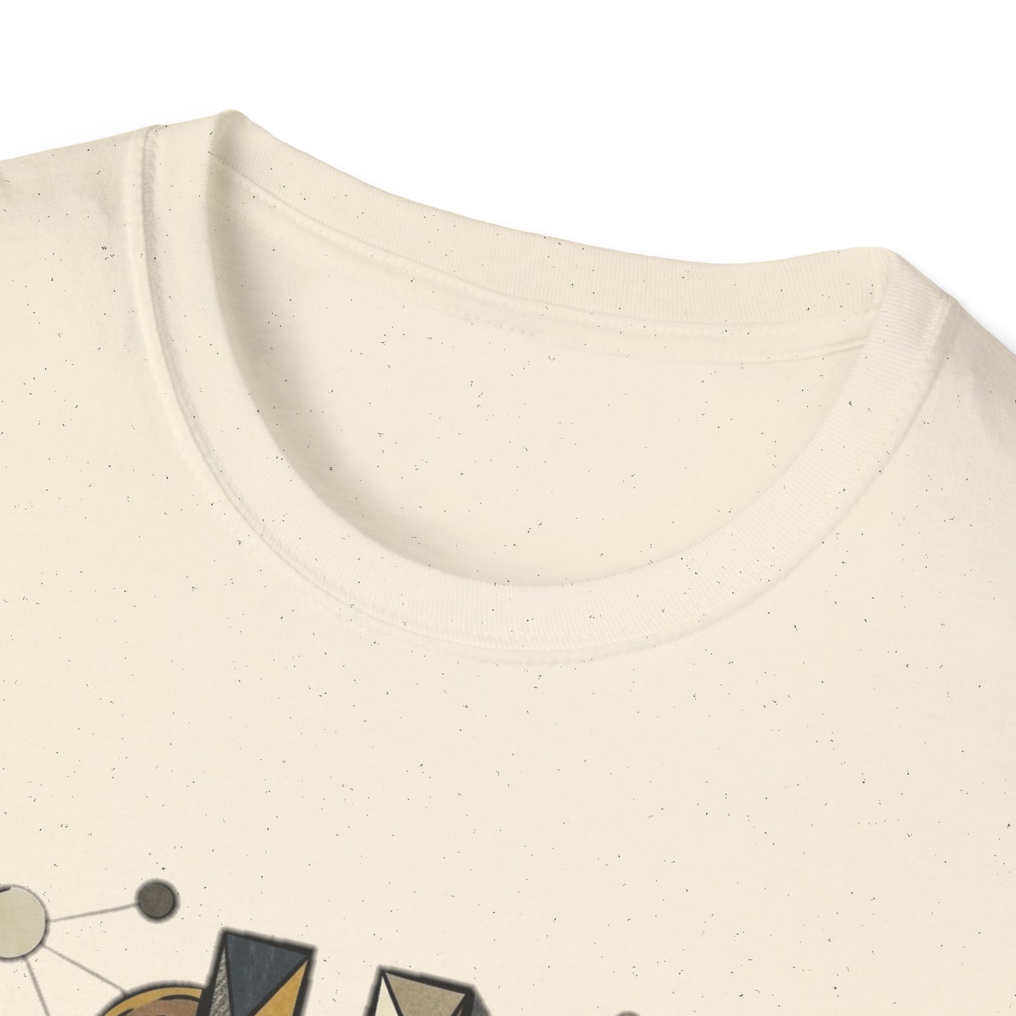 Abstract Geometric Bitcoin T-Shirt — Retro Music Art Tee