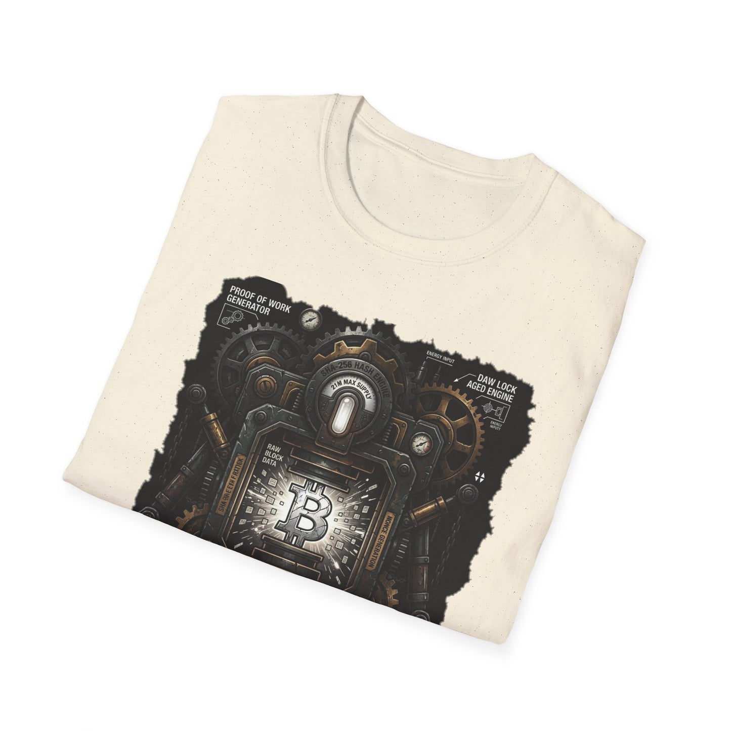 Bitcoin Proof of Work T-Shirt — Crypto Miner Vintage Graphic Tee