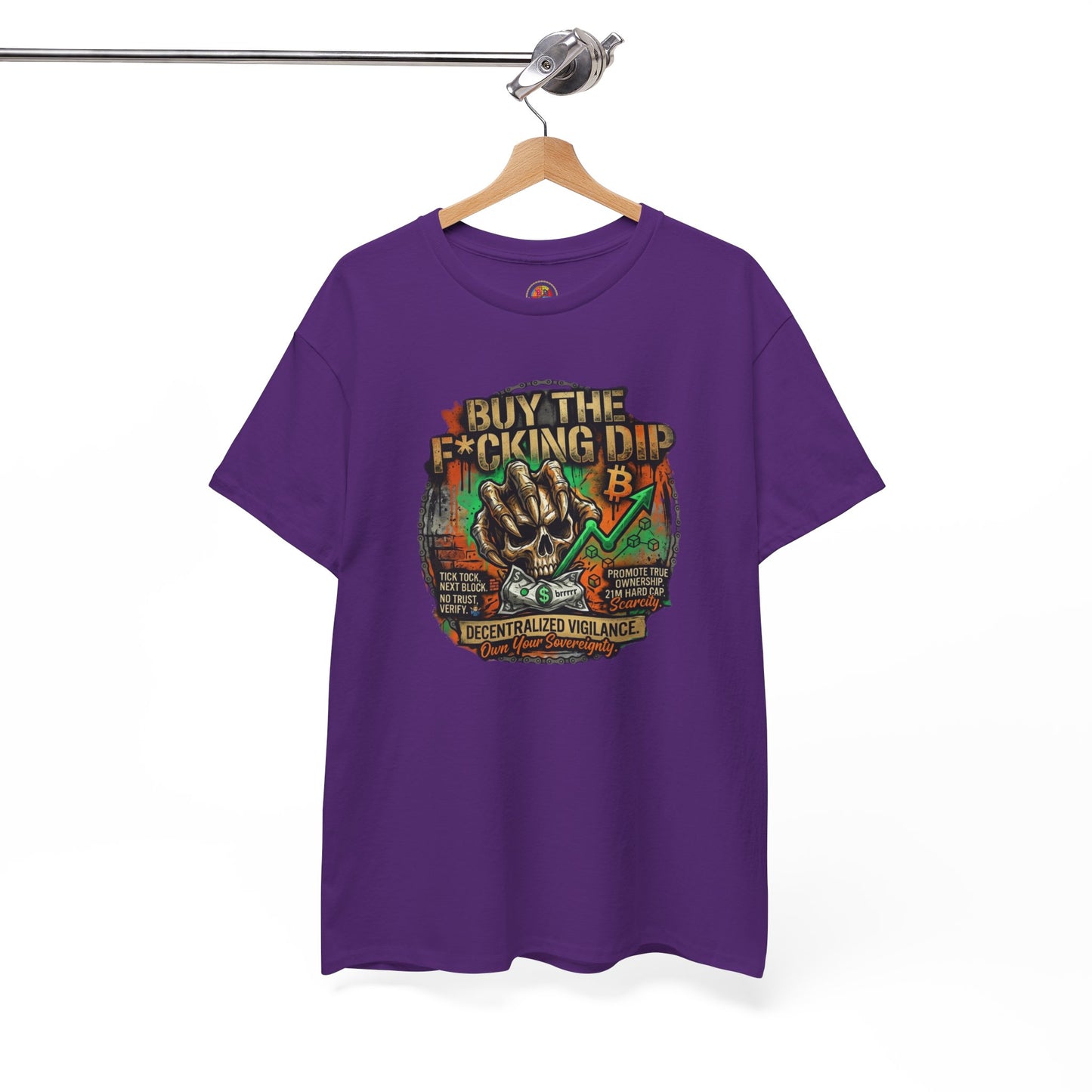 Buy The F*cking Dip Graphic Tee — Stock Market Crypto HODL Trading Shirt