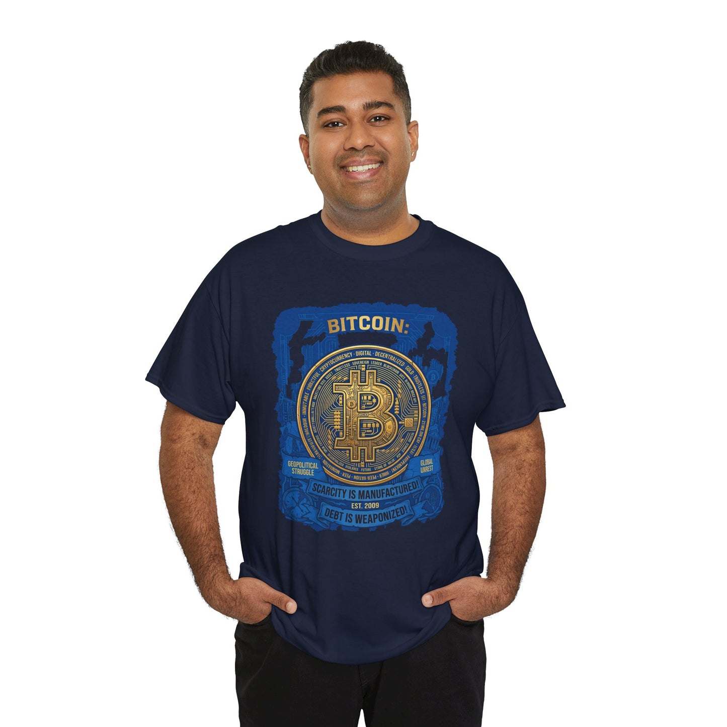 Bitcoin Vintage Coin Graphic Tee — Crypto Enthusiast T-Shirt