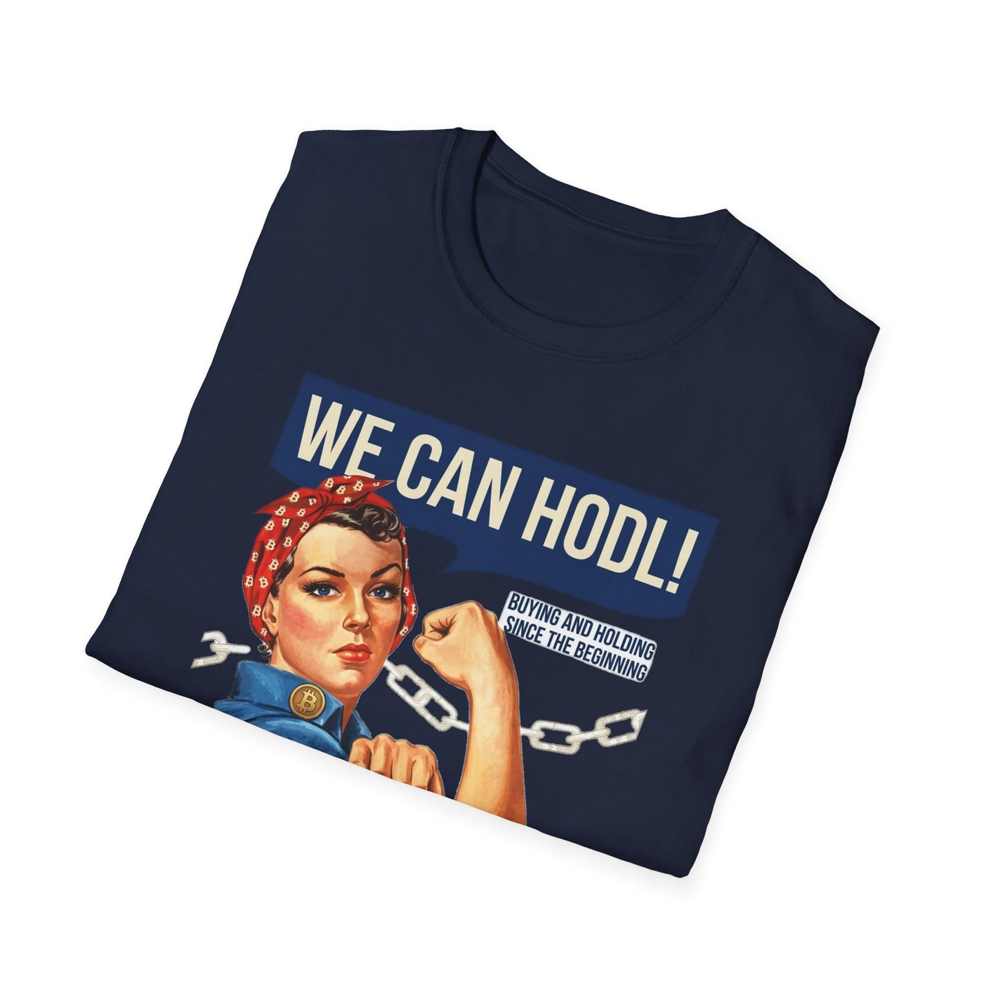 HODL Rosie T-Shirt – We Can HODL! Crypto Investor Retro Tee