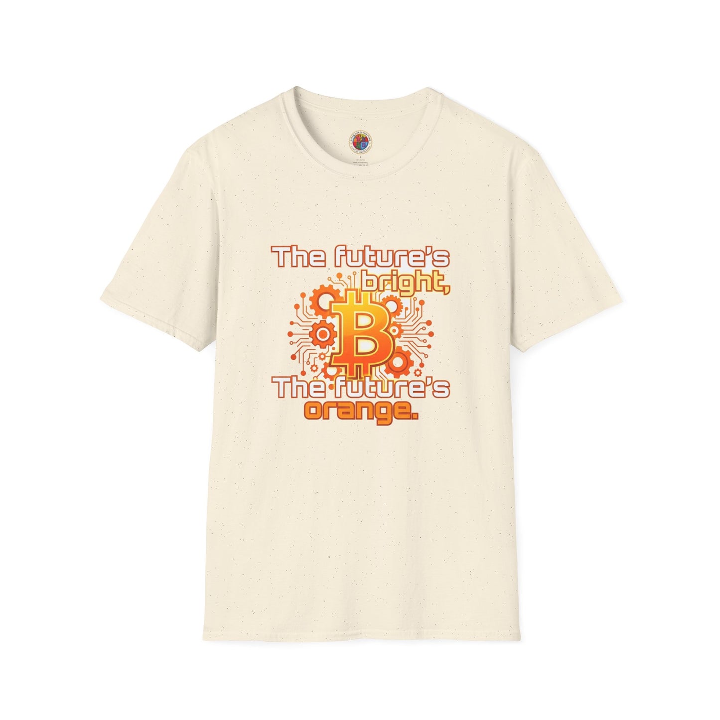 Bitcoin T-Shirt — “The Future’s Bright, The Future’s Orange” Crypto Tee