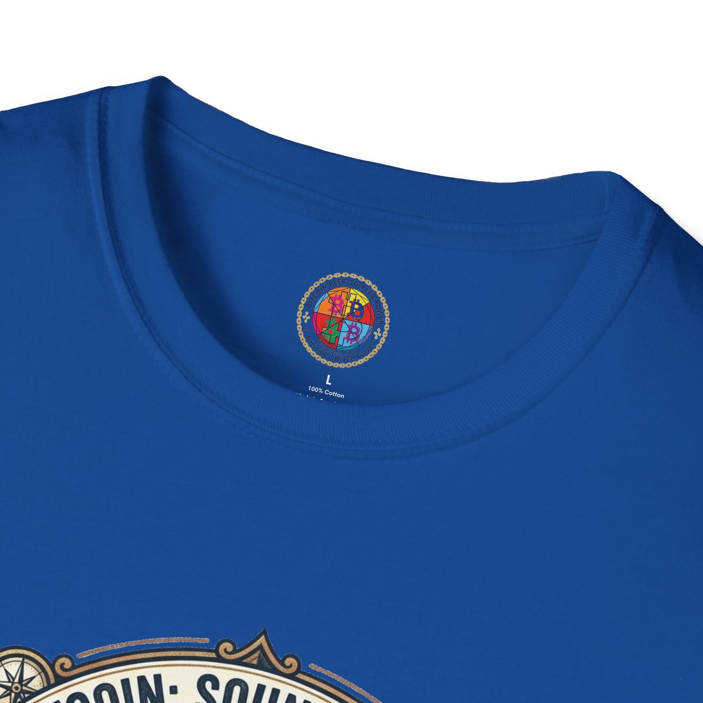 Bitcoin Emblem T-Shirt — "Bitcoin: Sound Money" Vintage Crypto Crest Tee