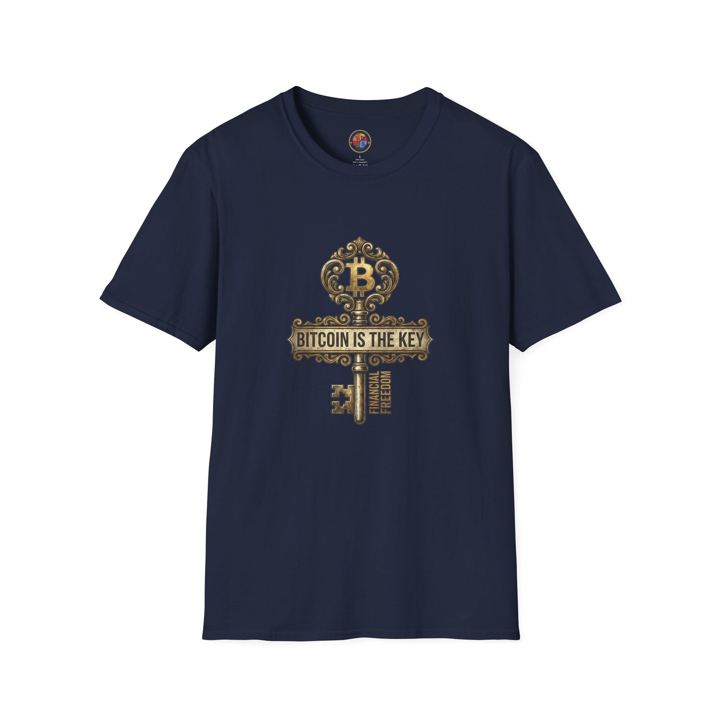 Bitcoin Is The Key Graphic T-Shirt — Vintage Key Crypto Tee