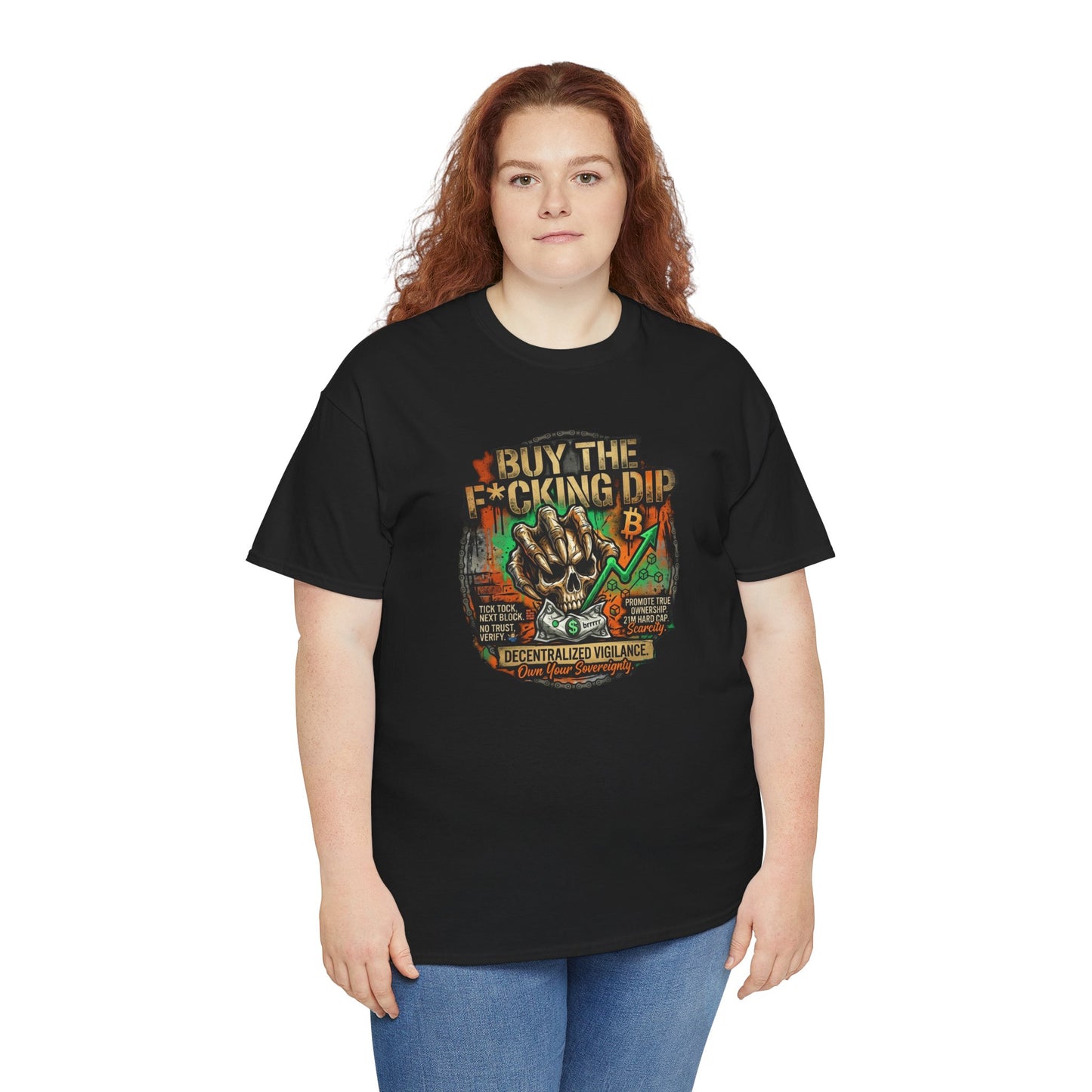 Buy The F*cking Dip Graphic Tee — Stock Market Crypto HODL Trading Shirt
