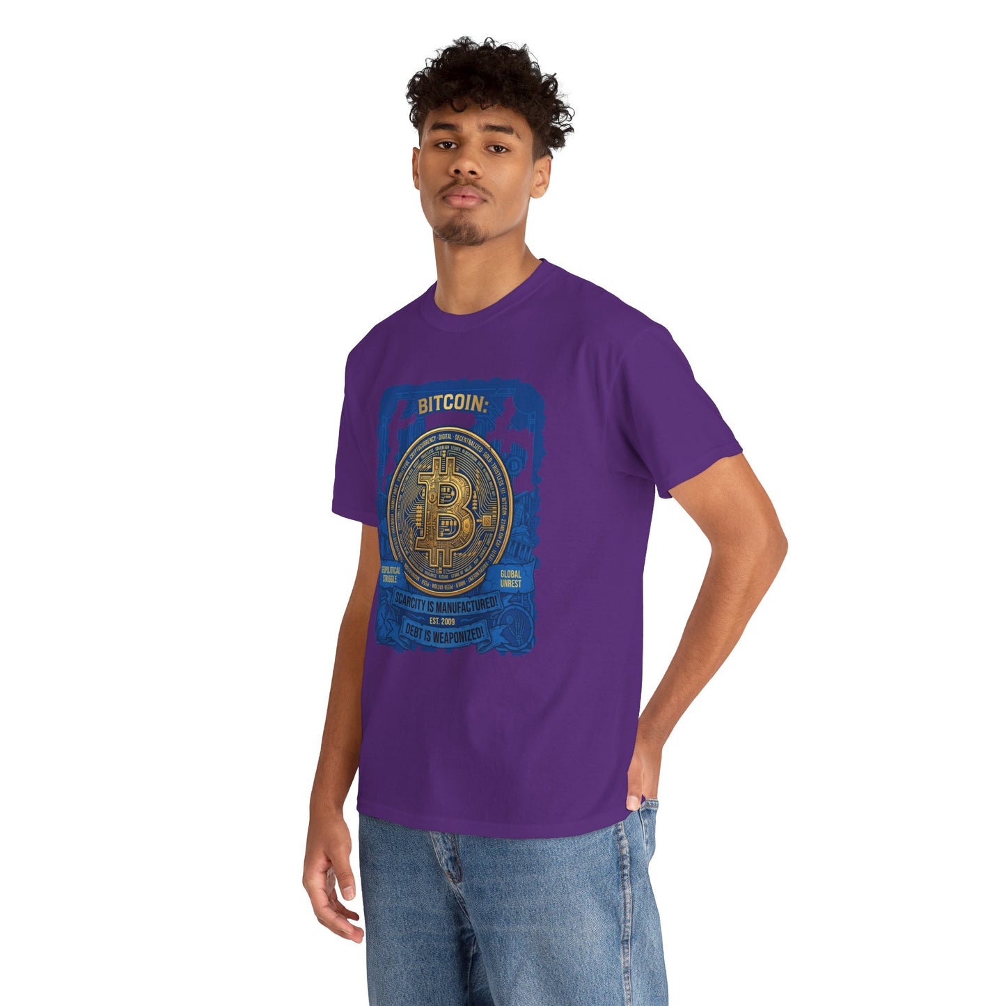 Bitcoin Vintage Coin Graphic Tee — Crypto Enthusiast T-Shirt