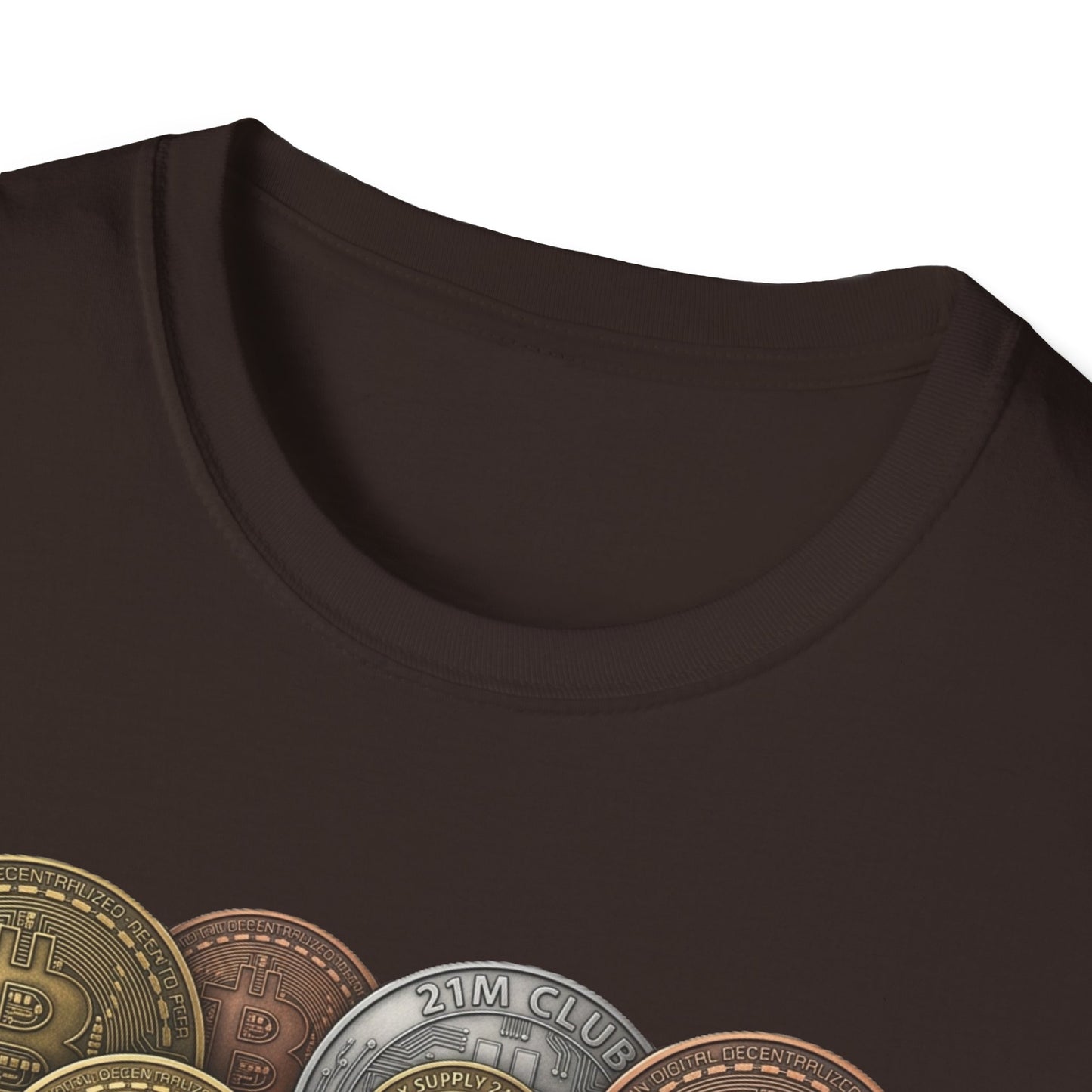 21M Club Coins Stack T-Shirt — Bitcoin & Altcoin Vintage Coins Tee