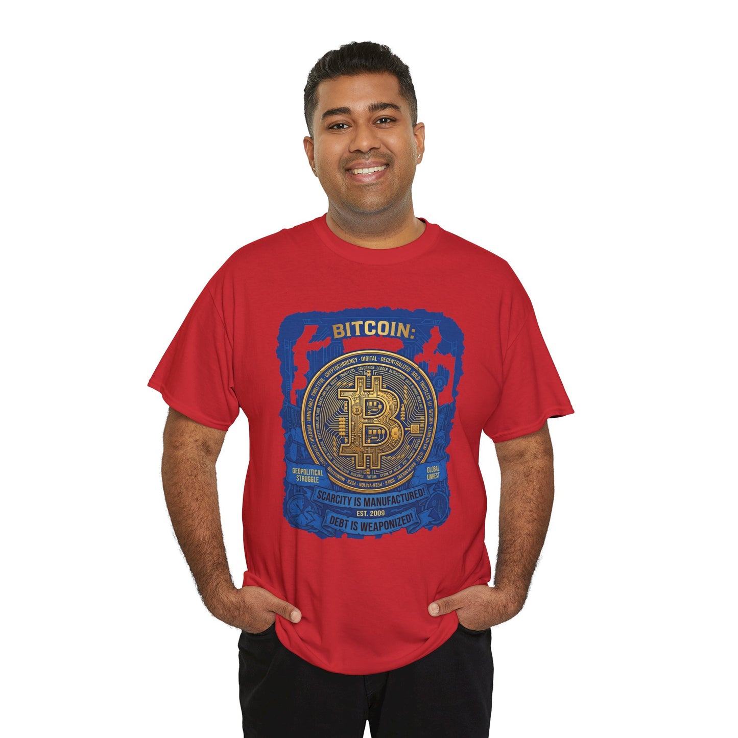 Bitcoin Vintage Coin Graphic Tee — Crypto Enthusiast T-Shirt