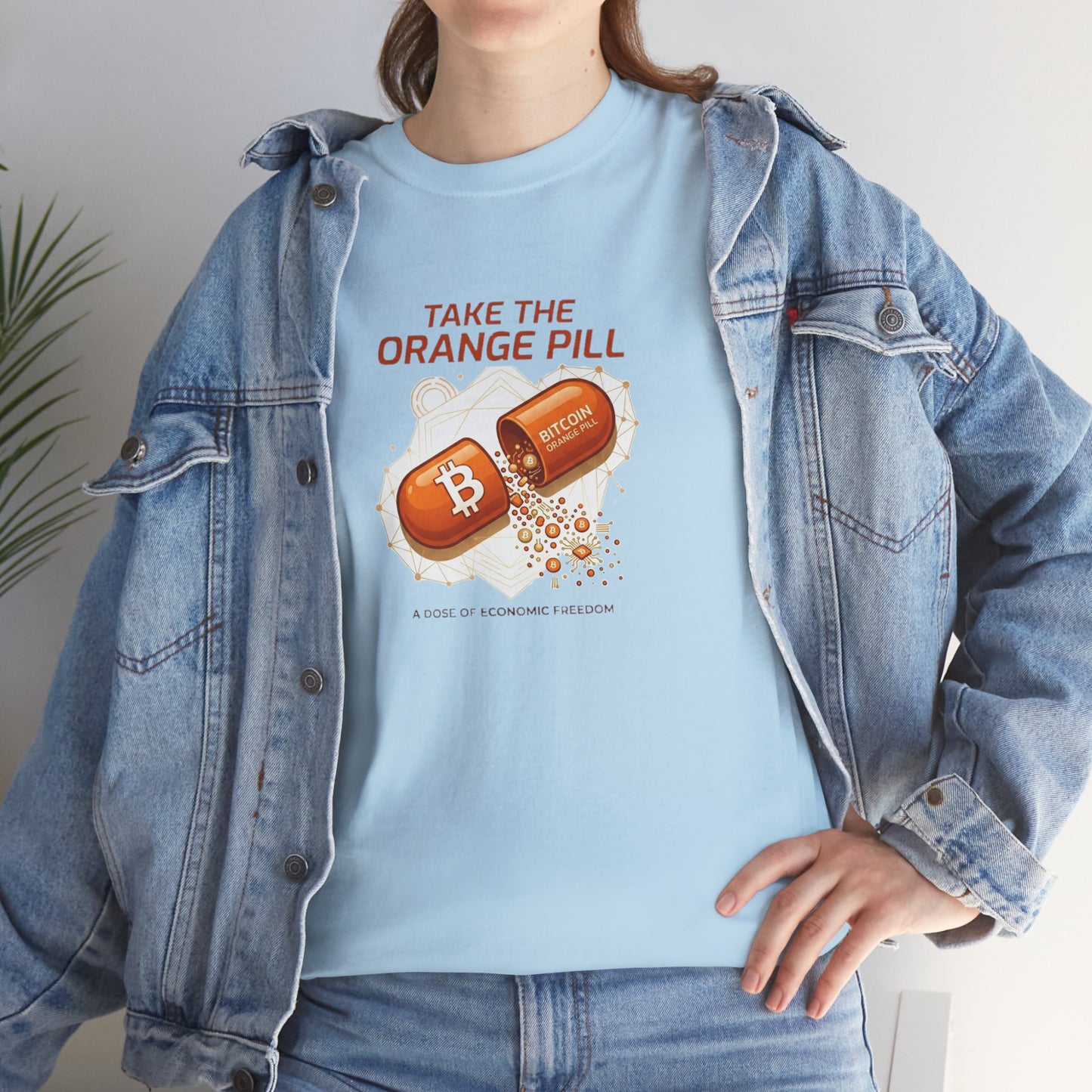 Bitcoin 'Take The Orange Pill' Graphic Tee