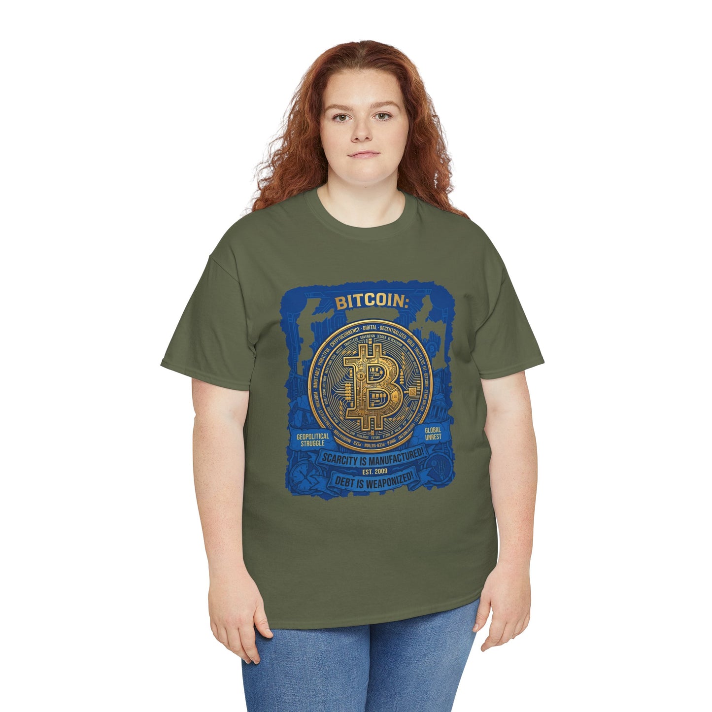 Bitcoin Vintage Coin Graphic Tee — Crypto Enthusiast T-Shirt