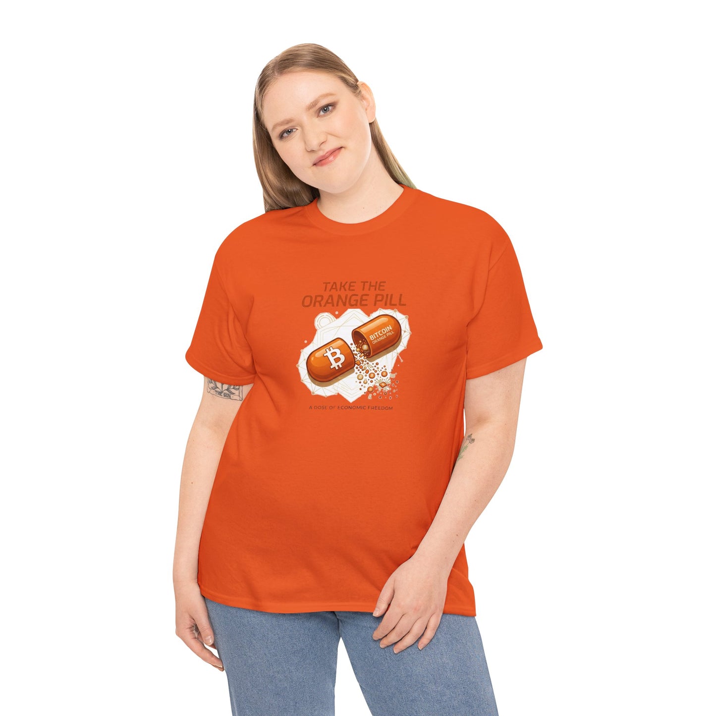 Bitcoin 'Take The Orange Pill' Graphic Tee