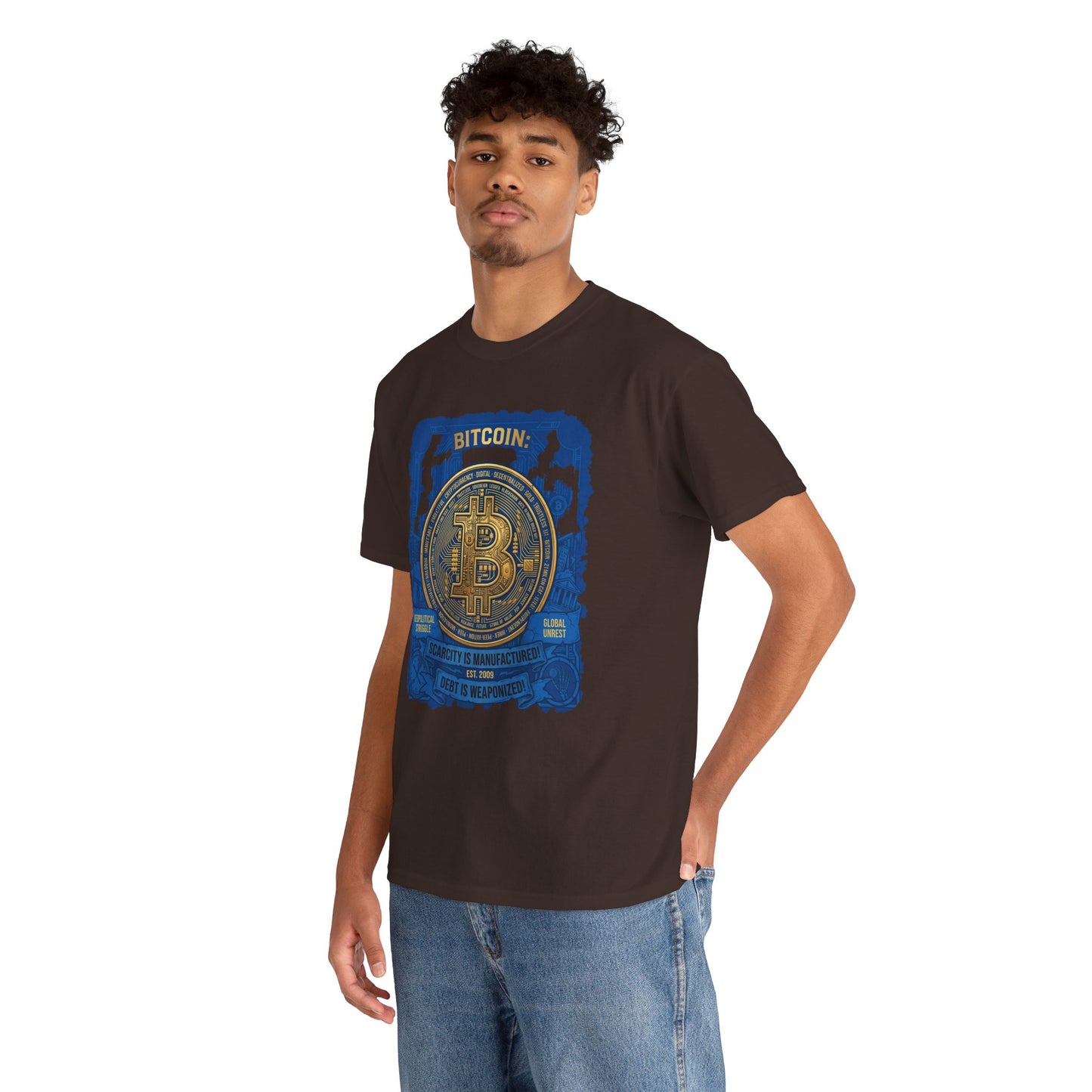 Bitcoin Vintage Coin Graphic Tee — Crypto Enthusiast T-Shirt