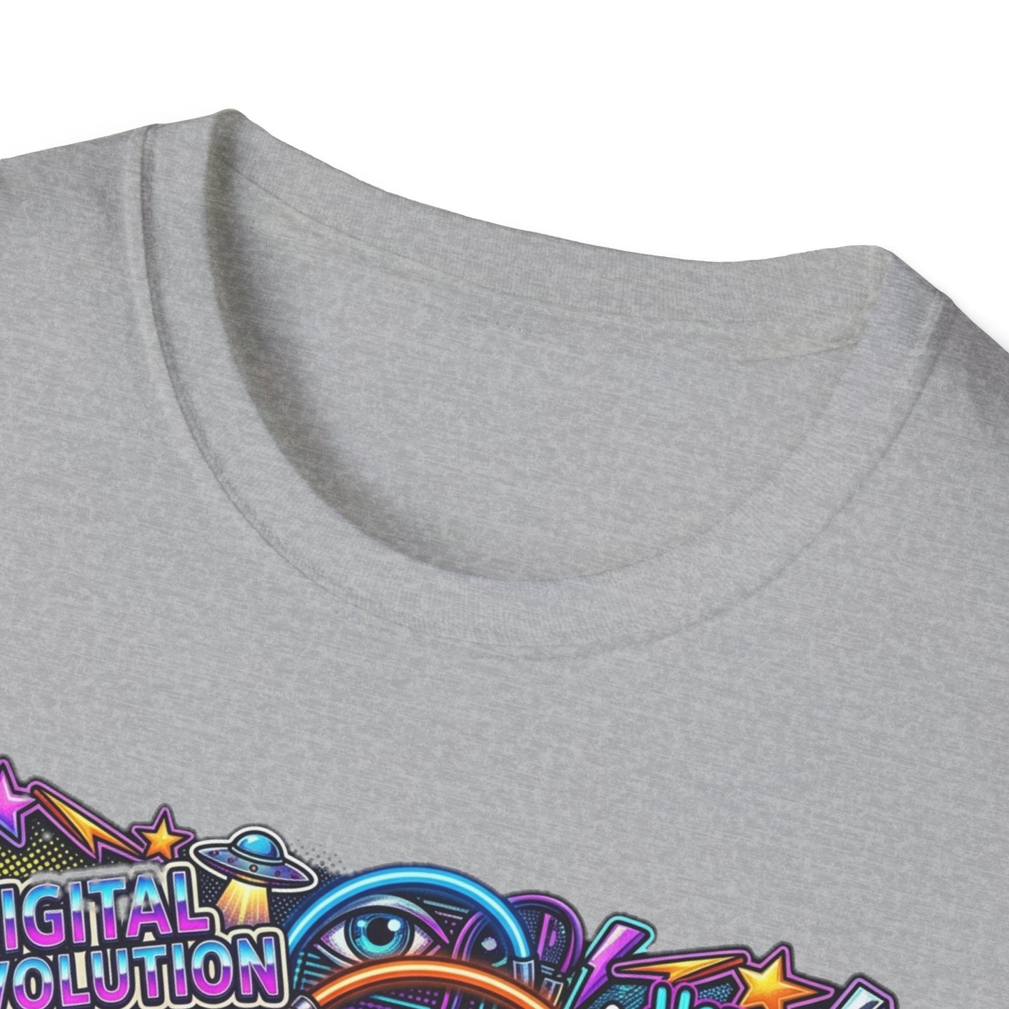 Bitcoin Electric Crypto Art T-Shirt — HODL, BTC Neon Graphic Tee