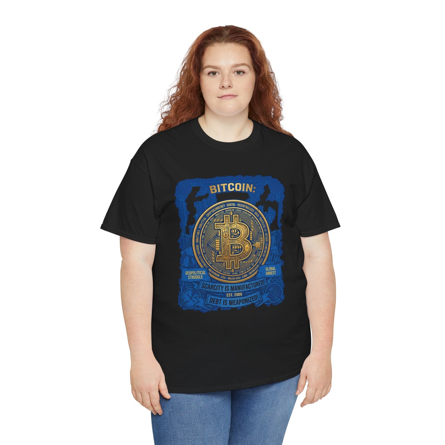 Bitcoin Vintage Coin Graphic Tee — Crypto Enthusiast T-Shirt