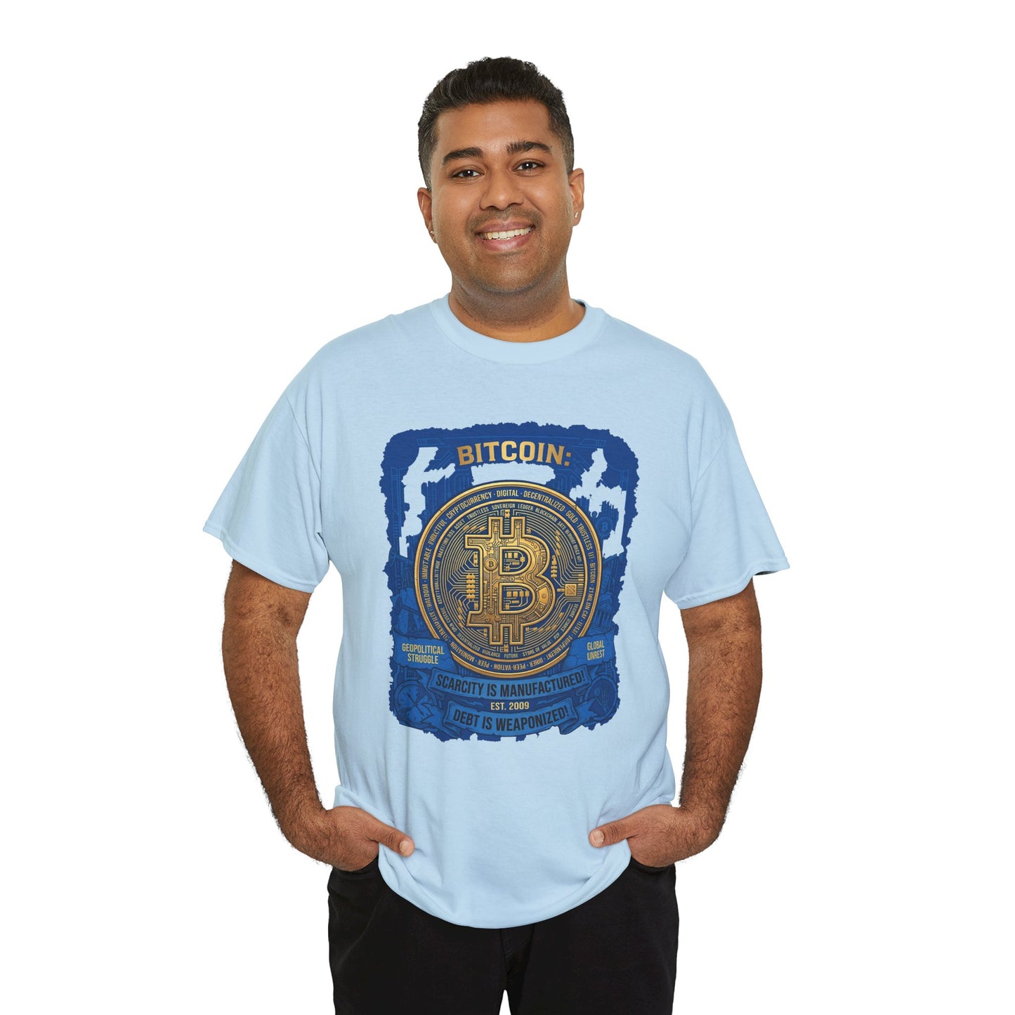 Bitcoin Vintage Coin Graphic Tee — Crypto Enthusiast T-Shirt