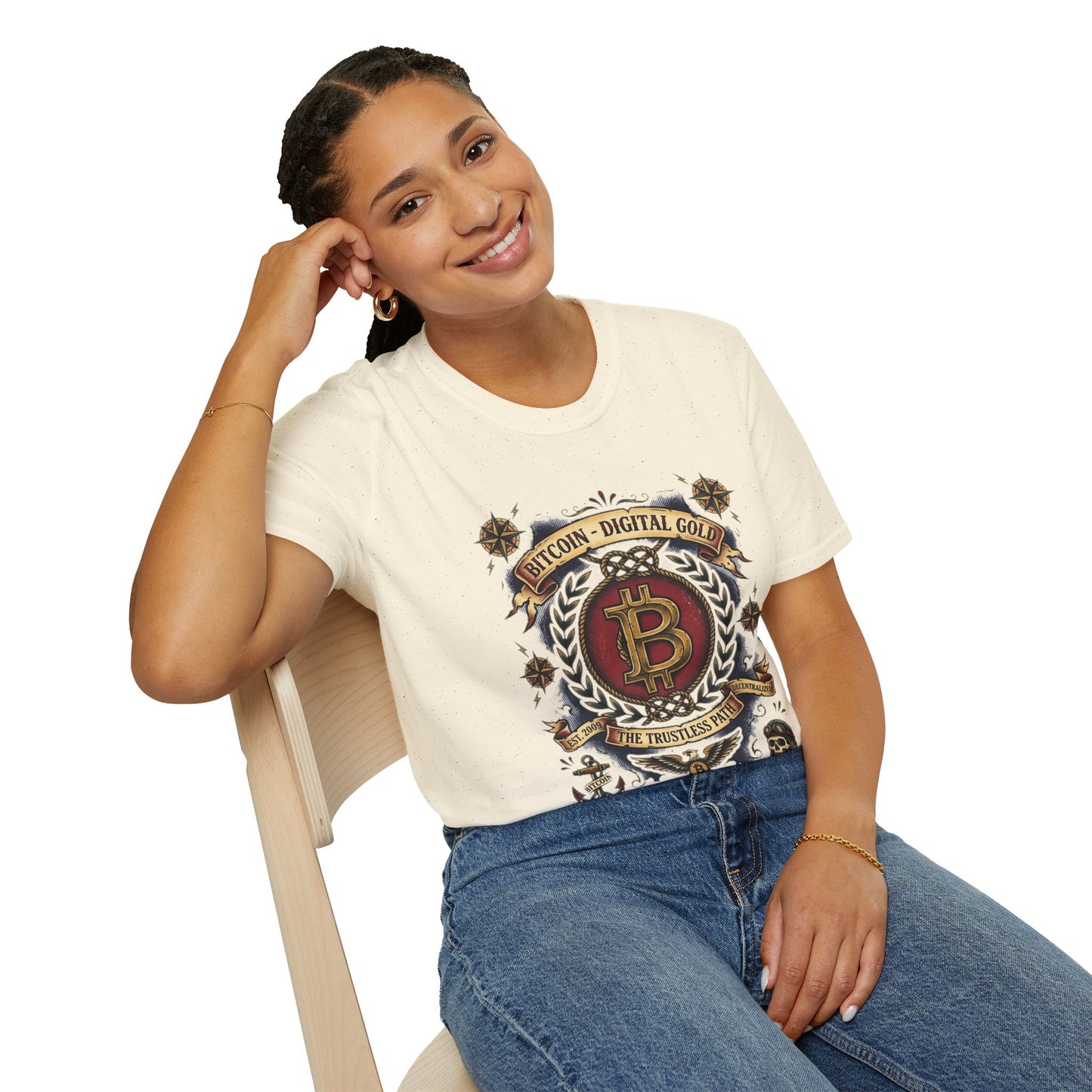 Bitcoin Crest T-Shirt — "Bitcoin: Digital Gold" Graphic Tee