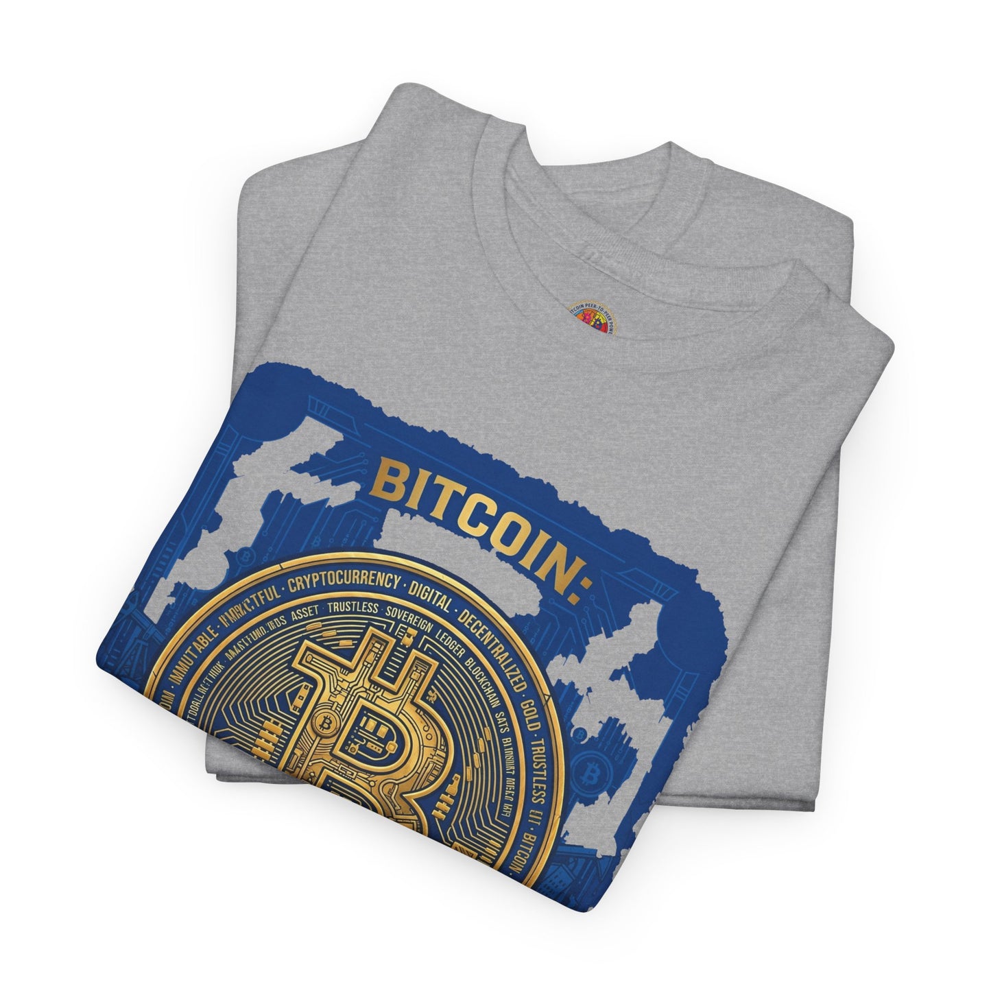 Bitcoin Vintage Coin Graphic Tee — Crypto Enthusiast T-Shirt