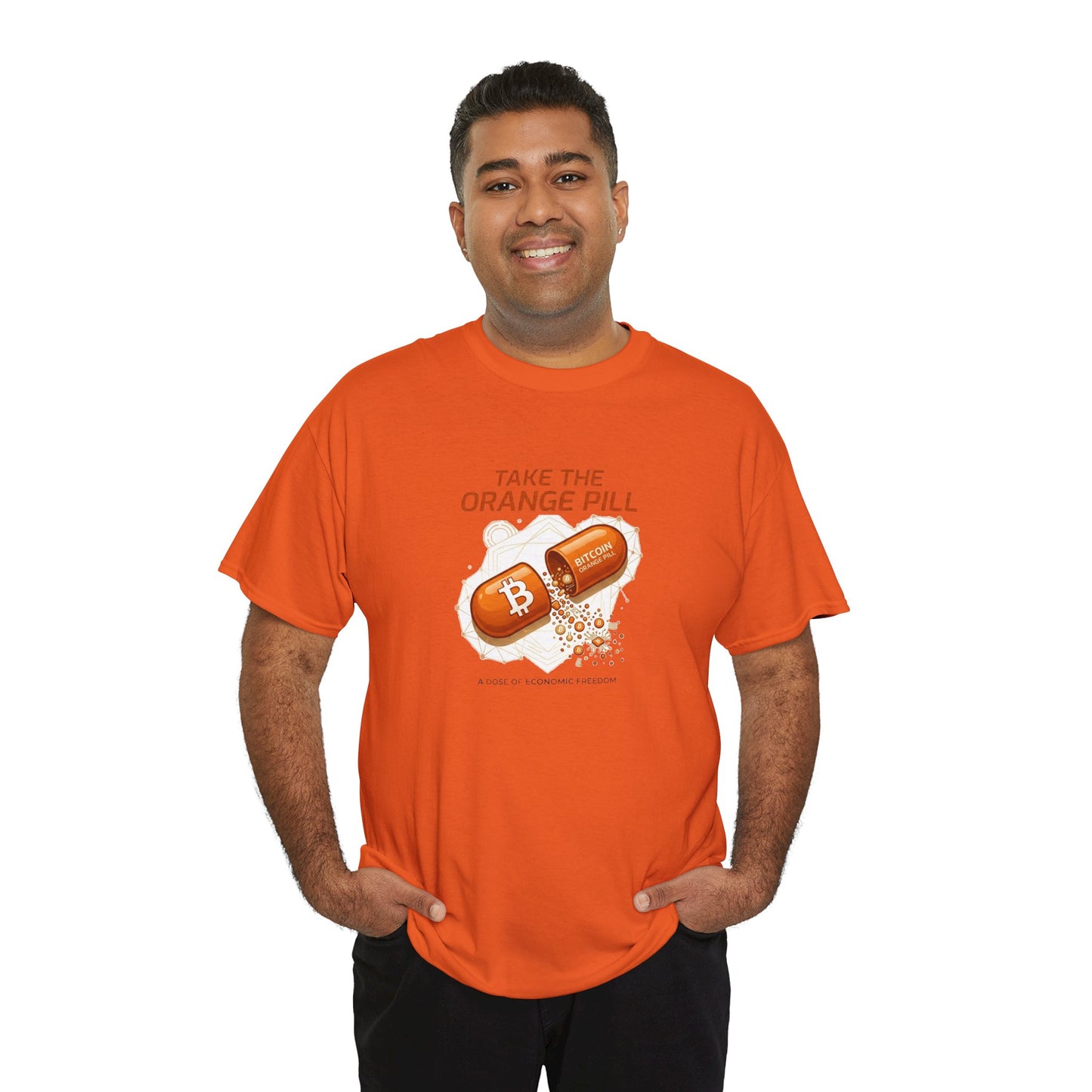 Bitcoin 'Take The Orange Pill' Graphic Tee