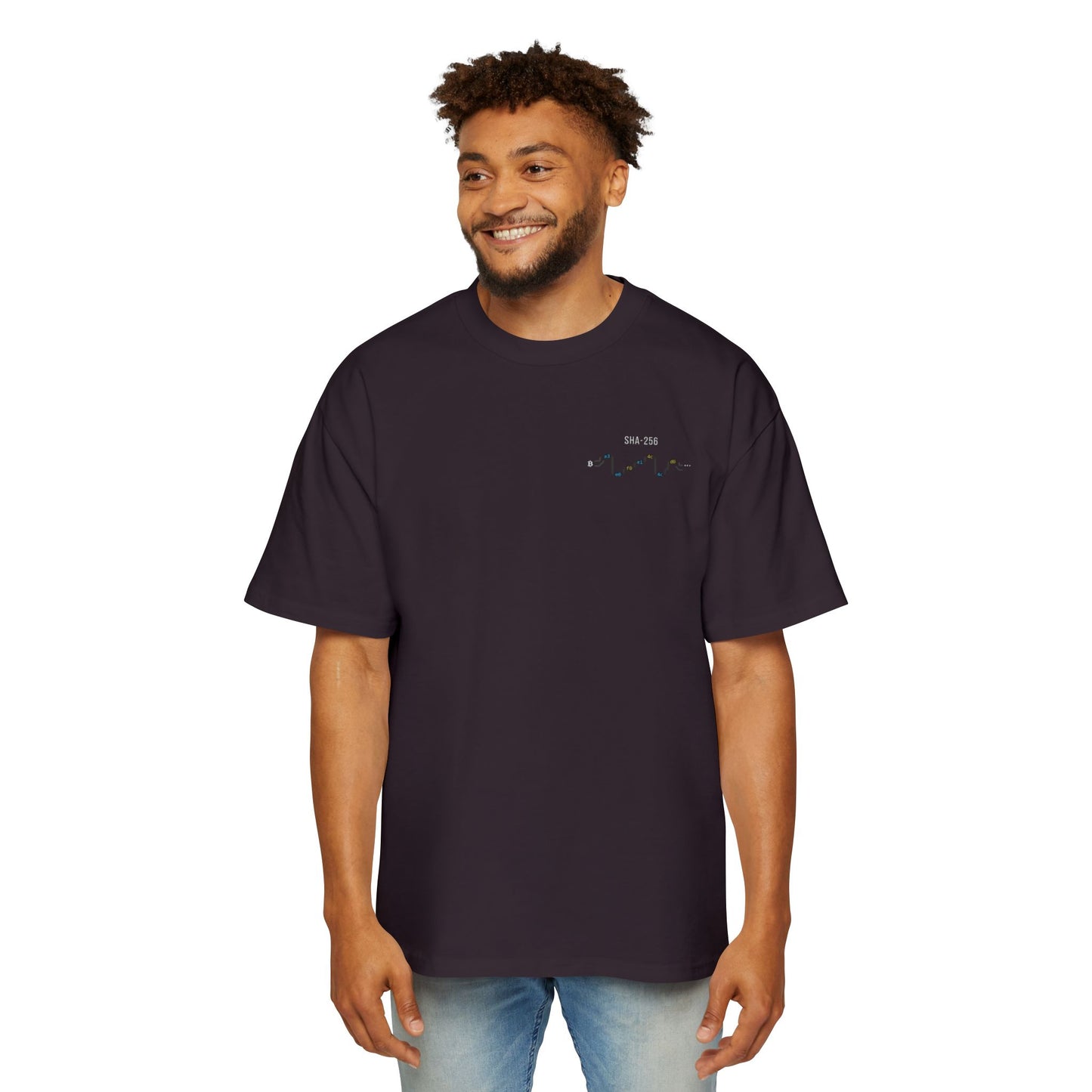 Bitcoin Genesis Block Tee — Coordinates Back & SHA-256 Front