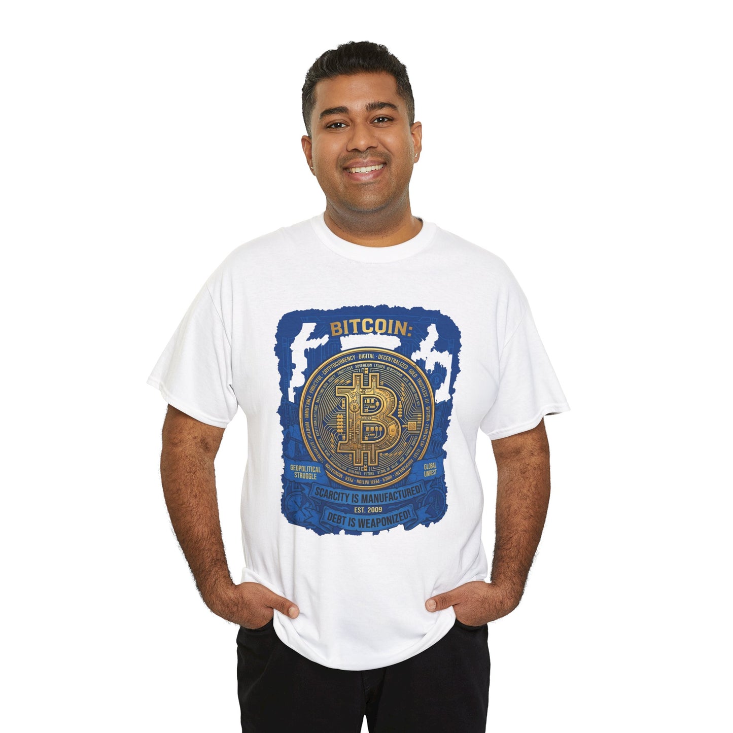 Bitcoin Vintage Coin Graphic Tee — Crypto Enthusiast T-Shirt