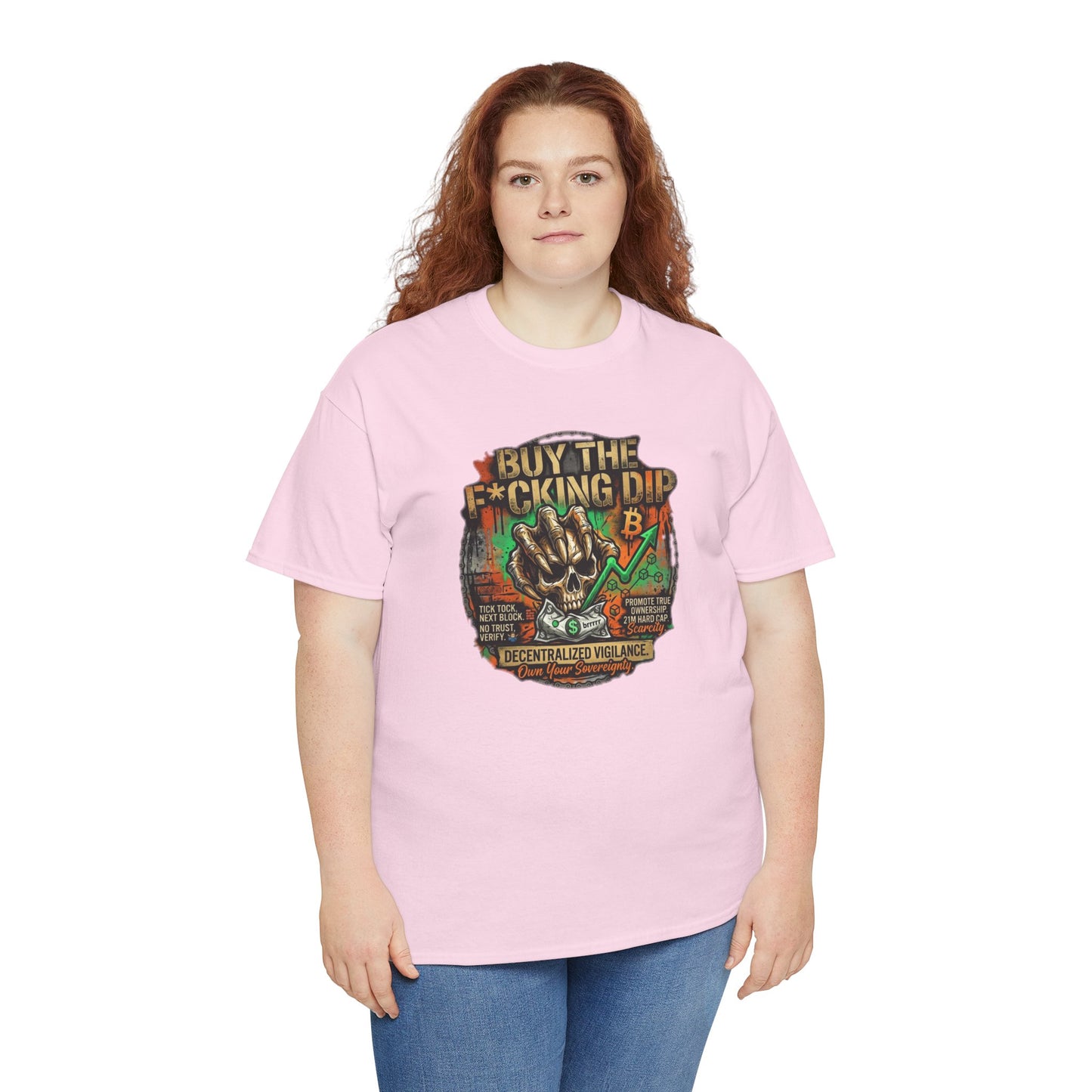 Buy The F*cking Dip Graphic Tee — Stock Market Crypto HODL Trading Shirt